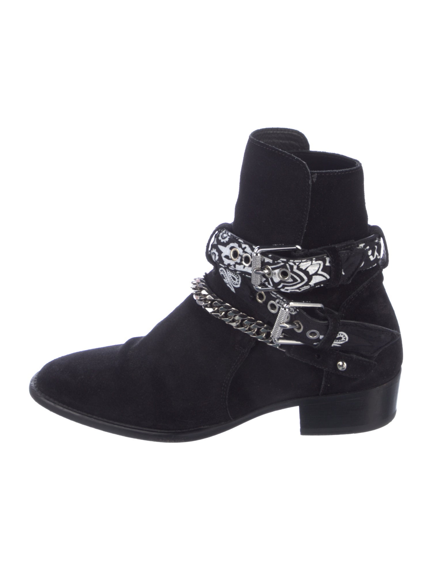 Amiri Suede Printed Boots