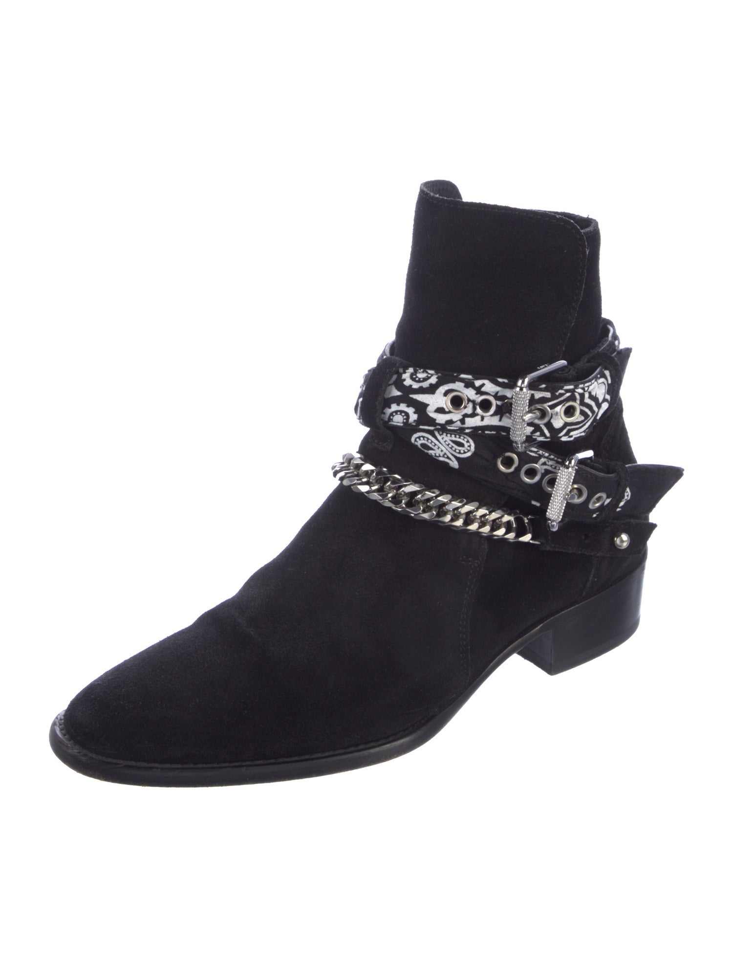 Amiri Suede Printed Boots