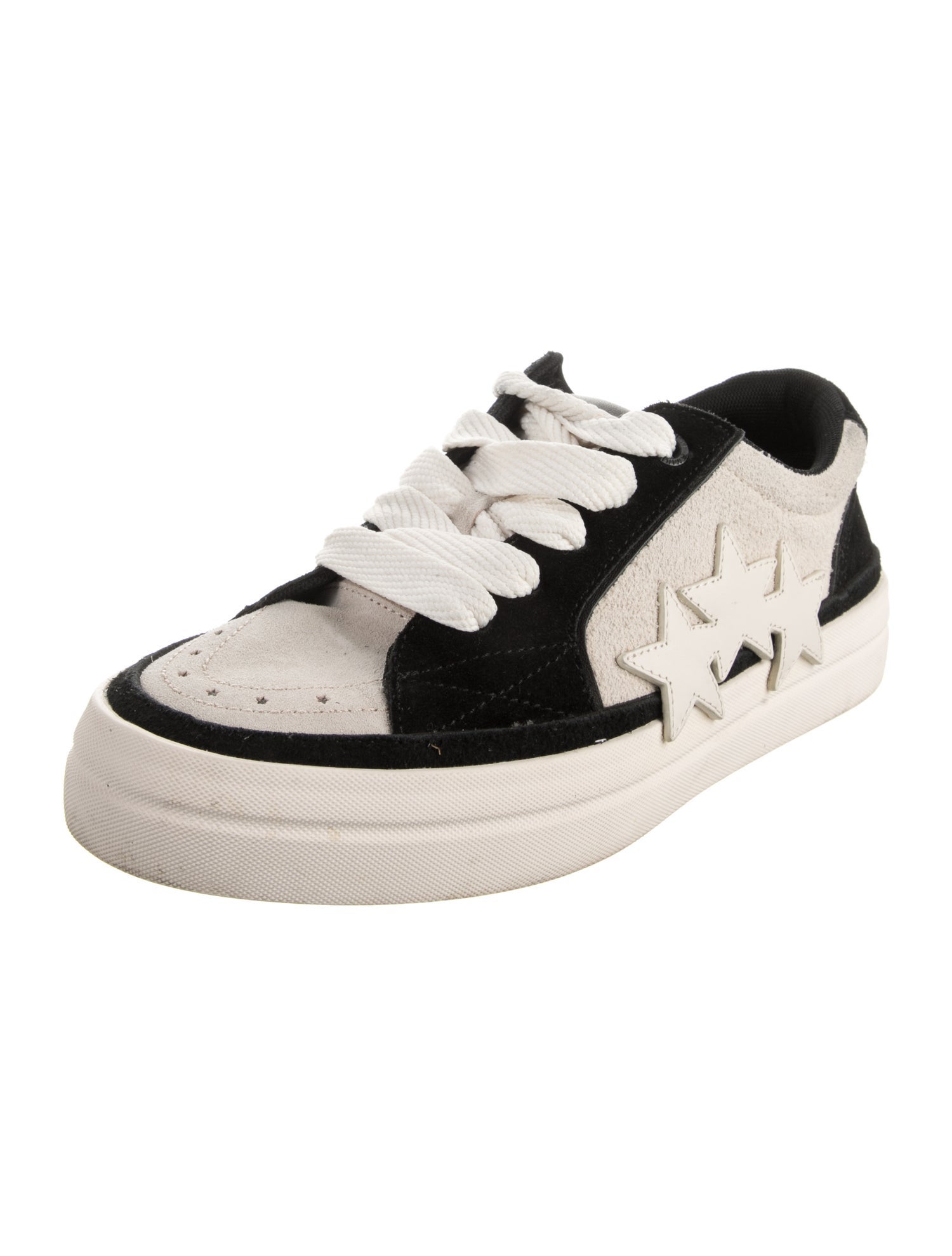 Amiri Suede Colorblock Pattern Sneakers