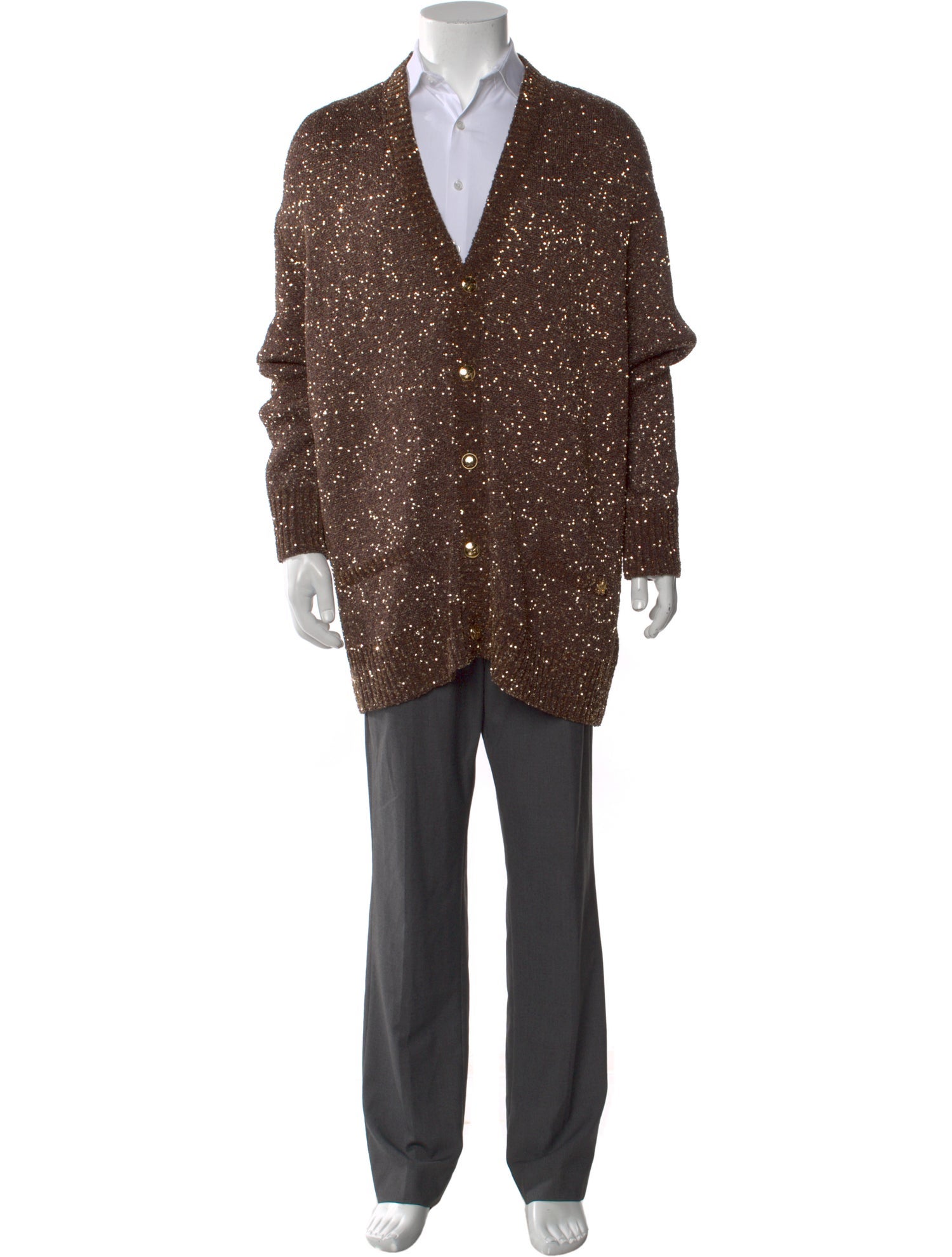 Amiri V-Neck Long Sleeve Cardigan w/ Tags