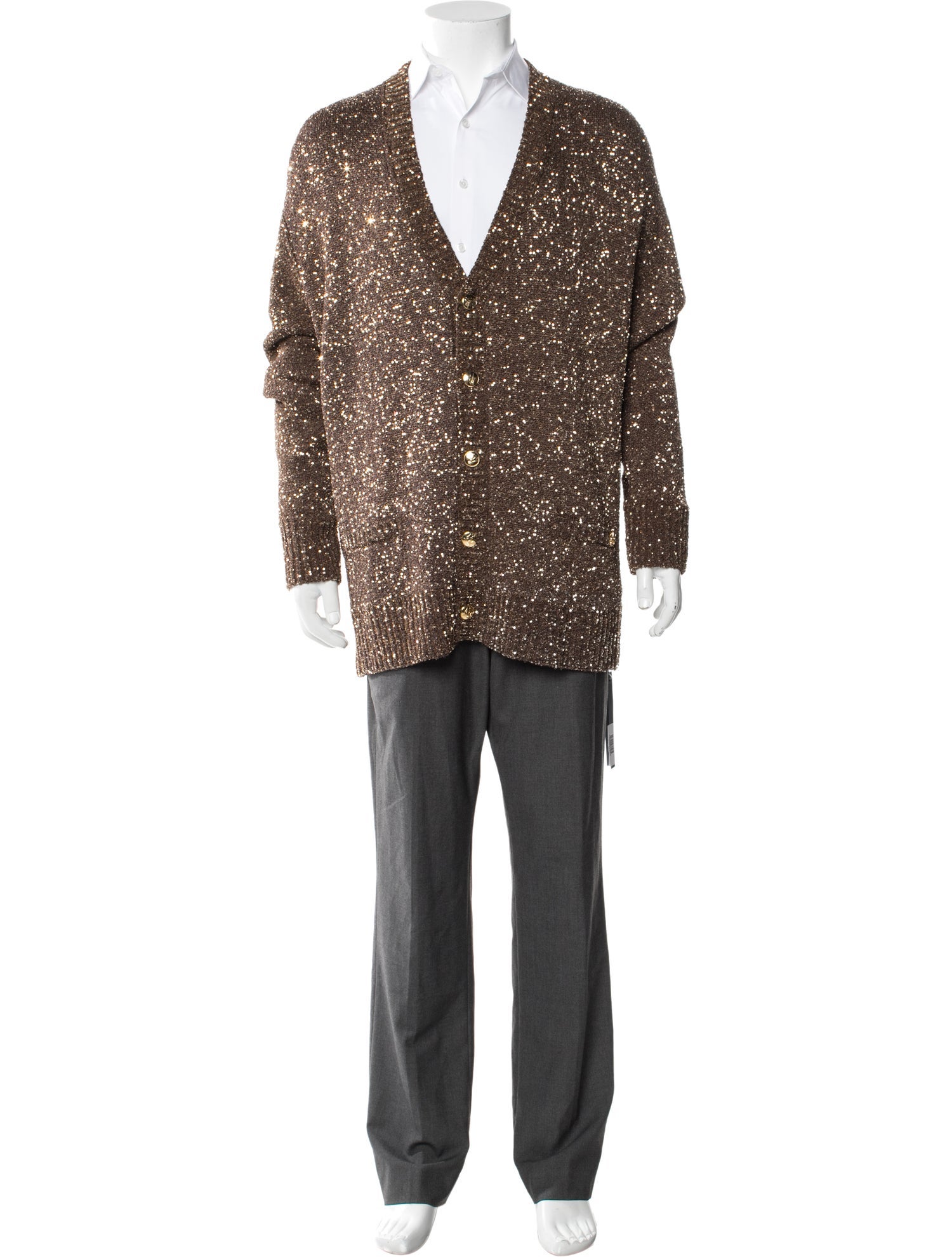Amiri V-Neck Long Sleeve Cardigan w/ Tags