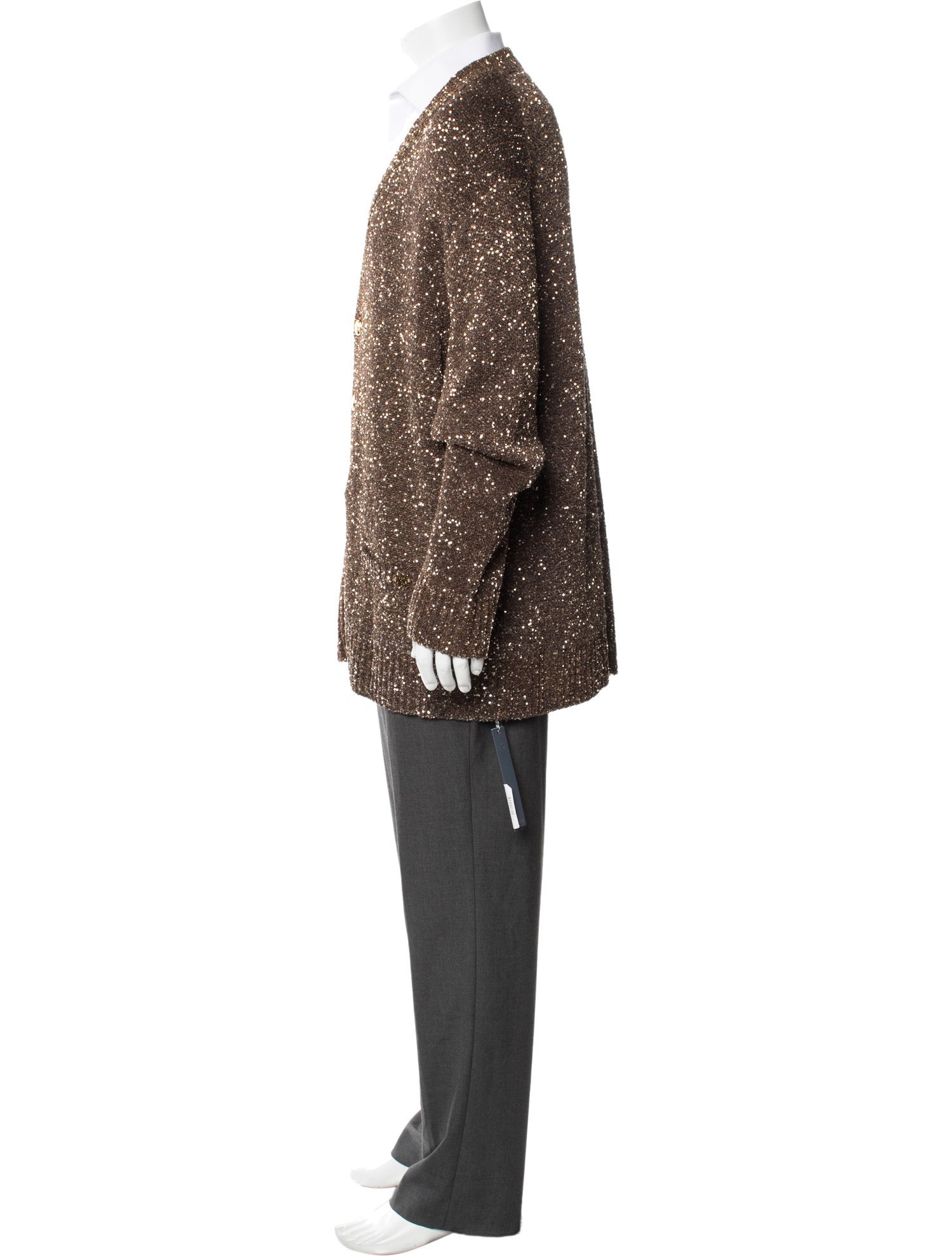 Amiri V-Neck Long Sleeve Cardigan w/ Tags