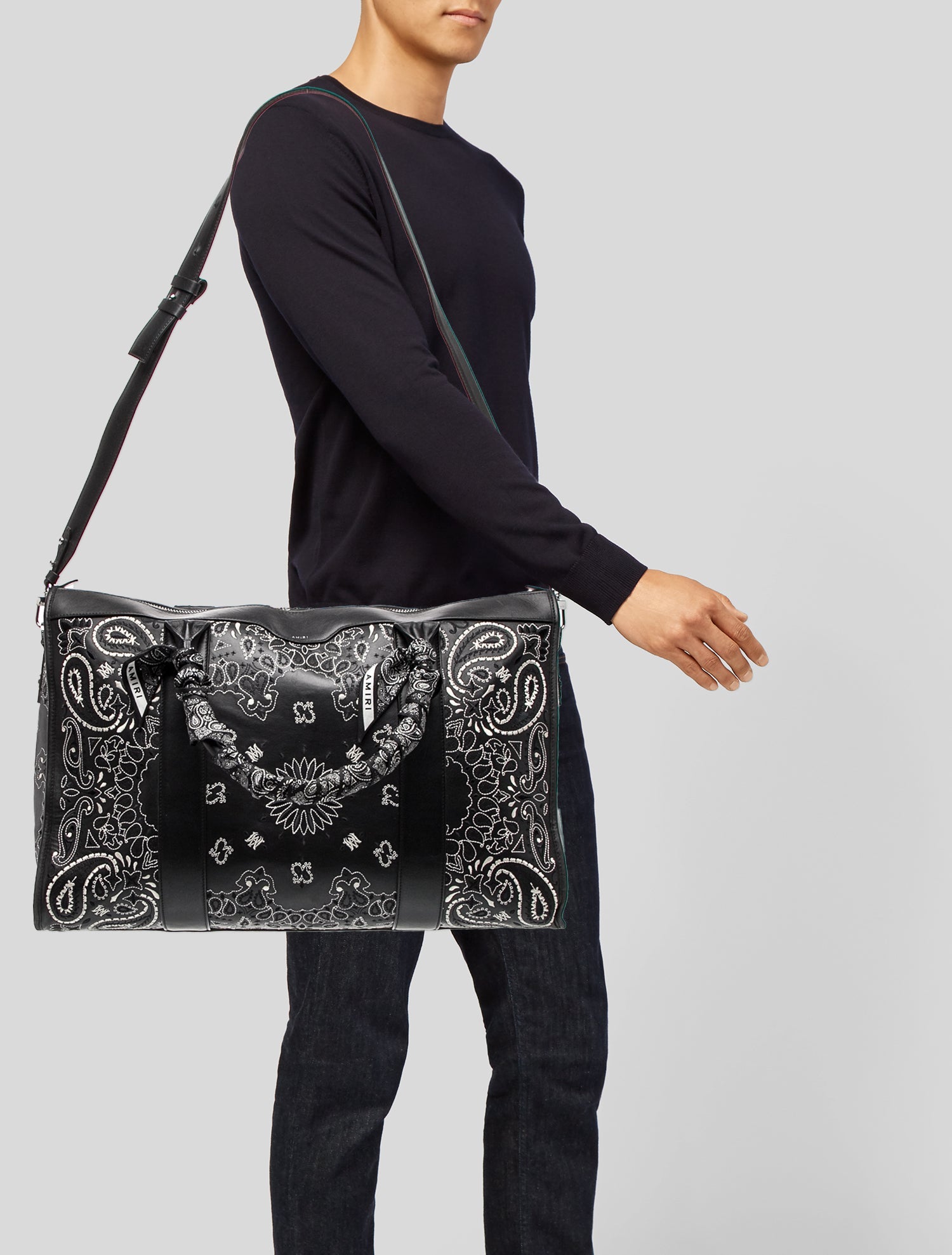 Amiri Leather Duffle Bag