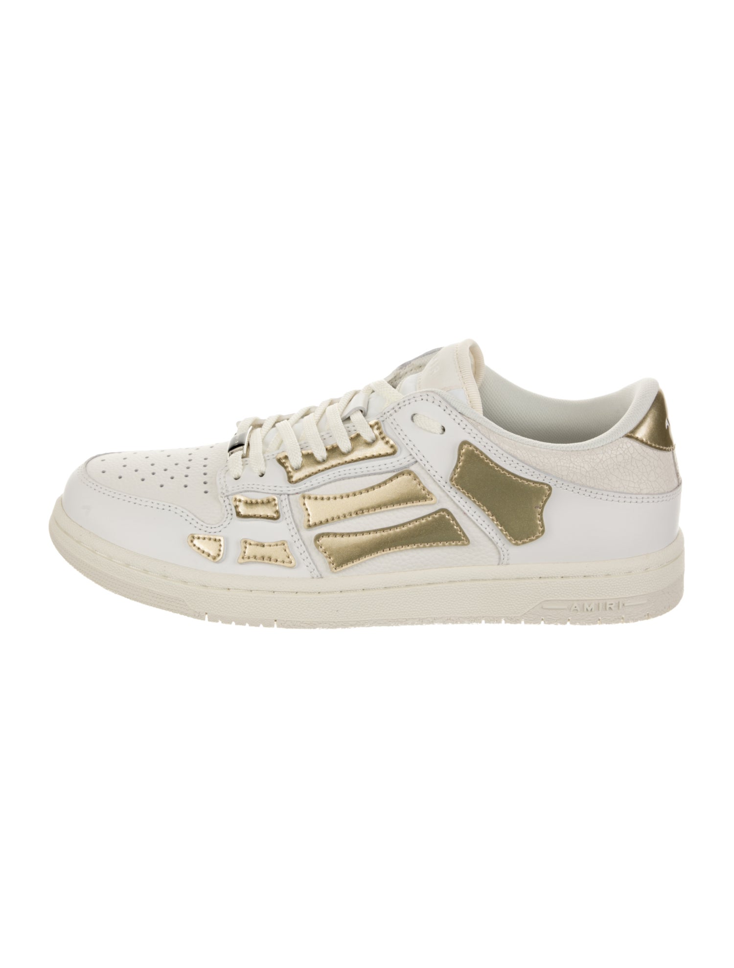 Amiri Leather Colorblock Pattern Sneakers w/ Tags