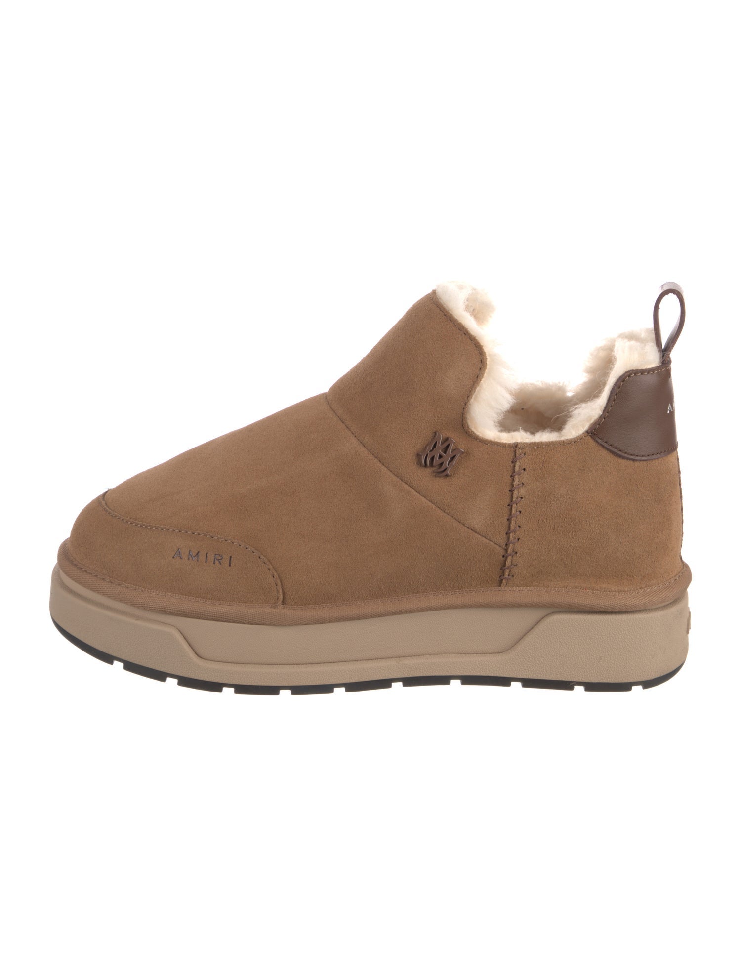 Amiri Suede Leather Trim Embellishment Snow Boots