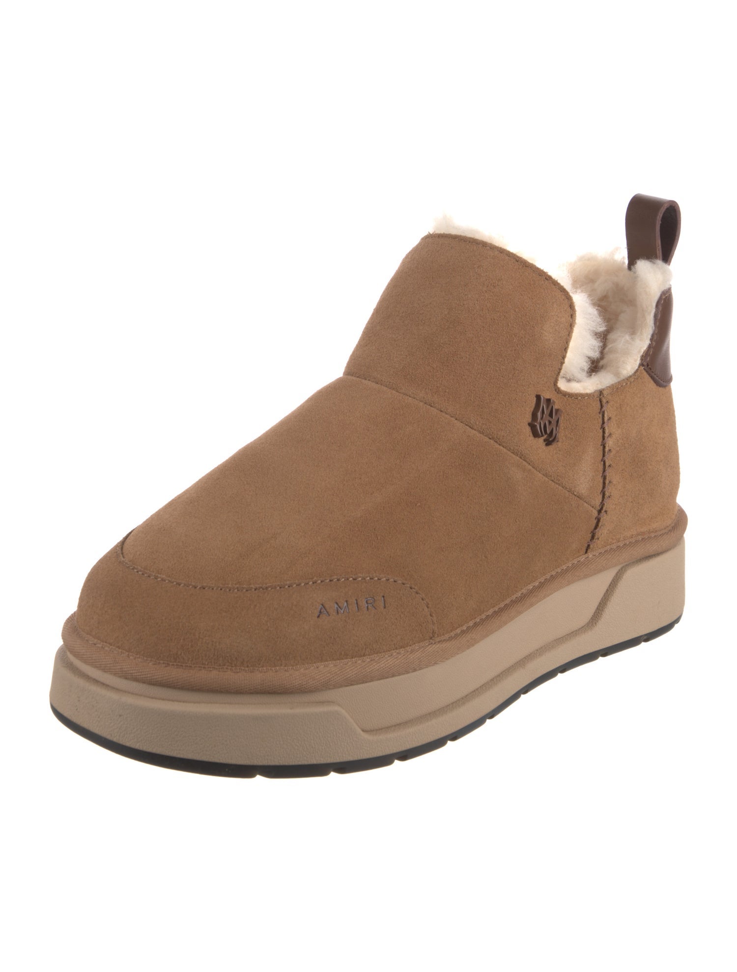 Amiri Suede Leather Trim Embellishment Snow Boots