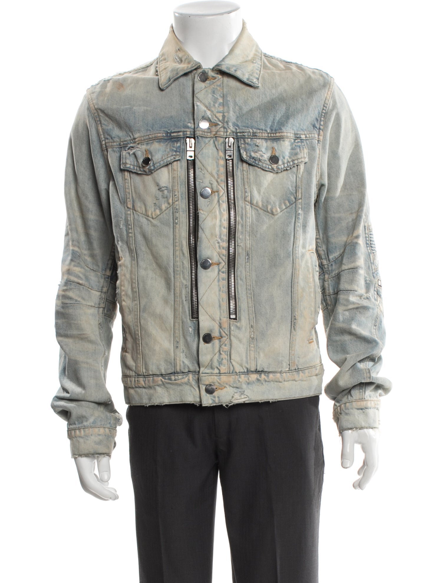 Amiri Tie-Dye Print Denim Jacket