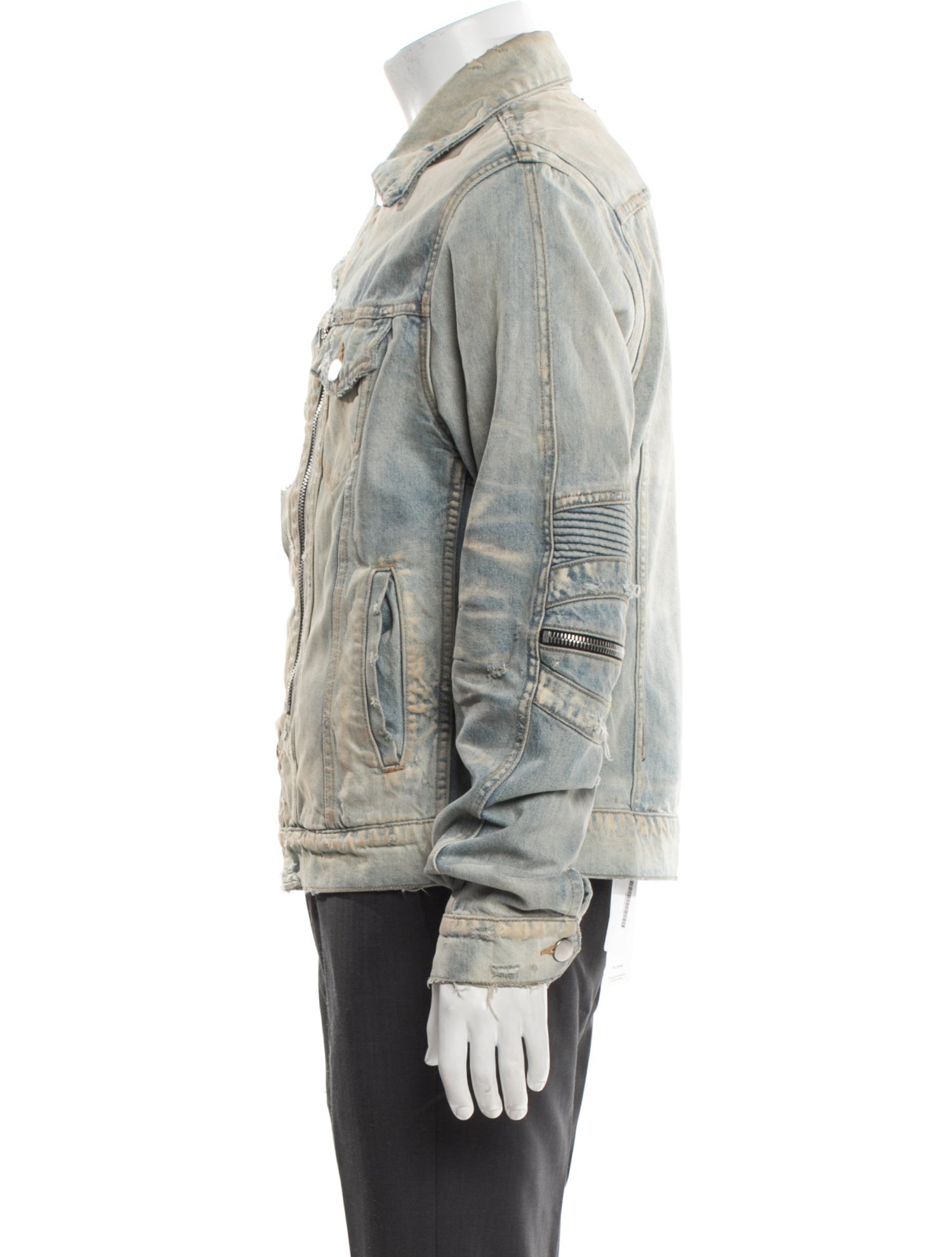 Amiri Tie-Dye Print Denim Jacket