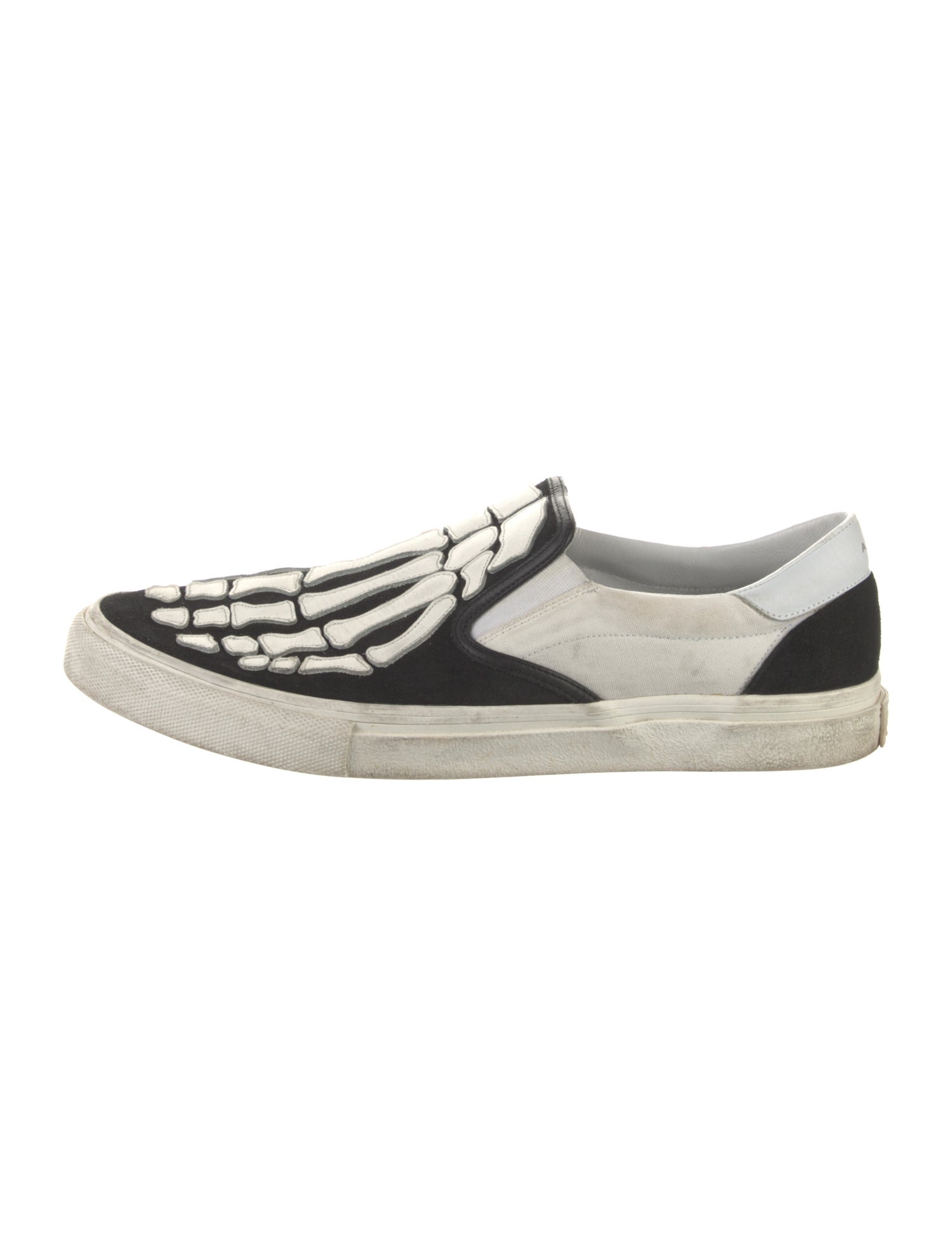 Amiri Suede Colorblock Pattern Sneakers