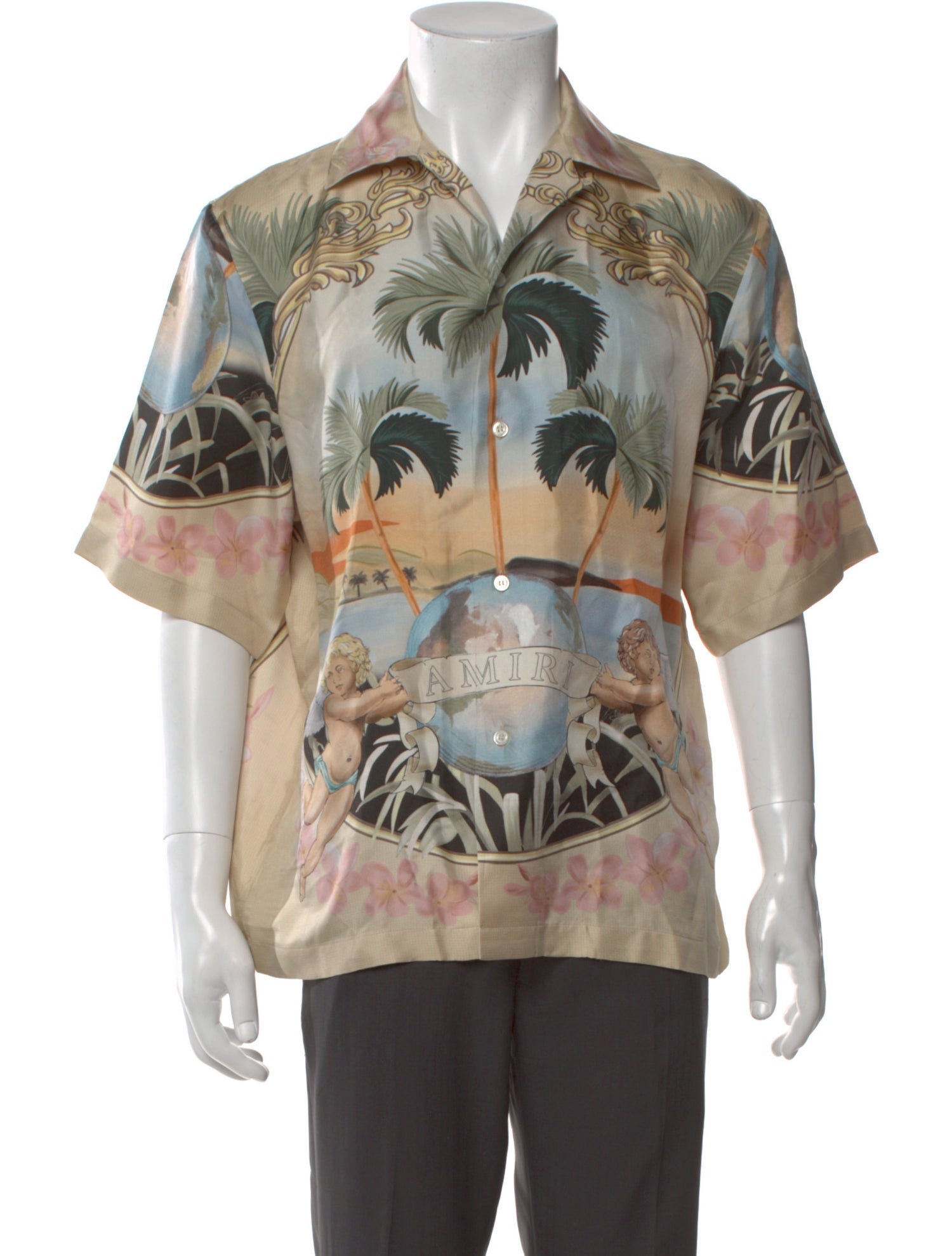 amiri dress shirt Stud Camp Spring 2026 Amiri Spirit Stripe Shirt in