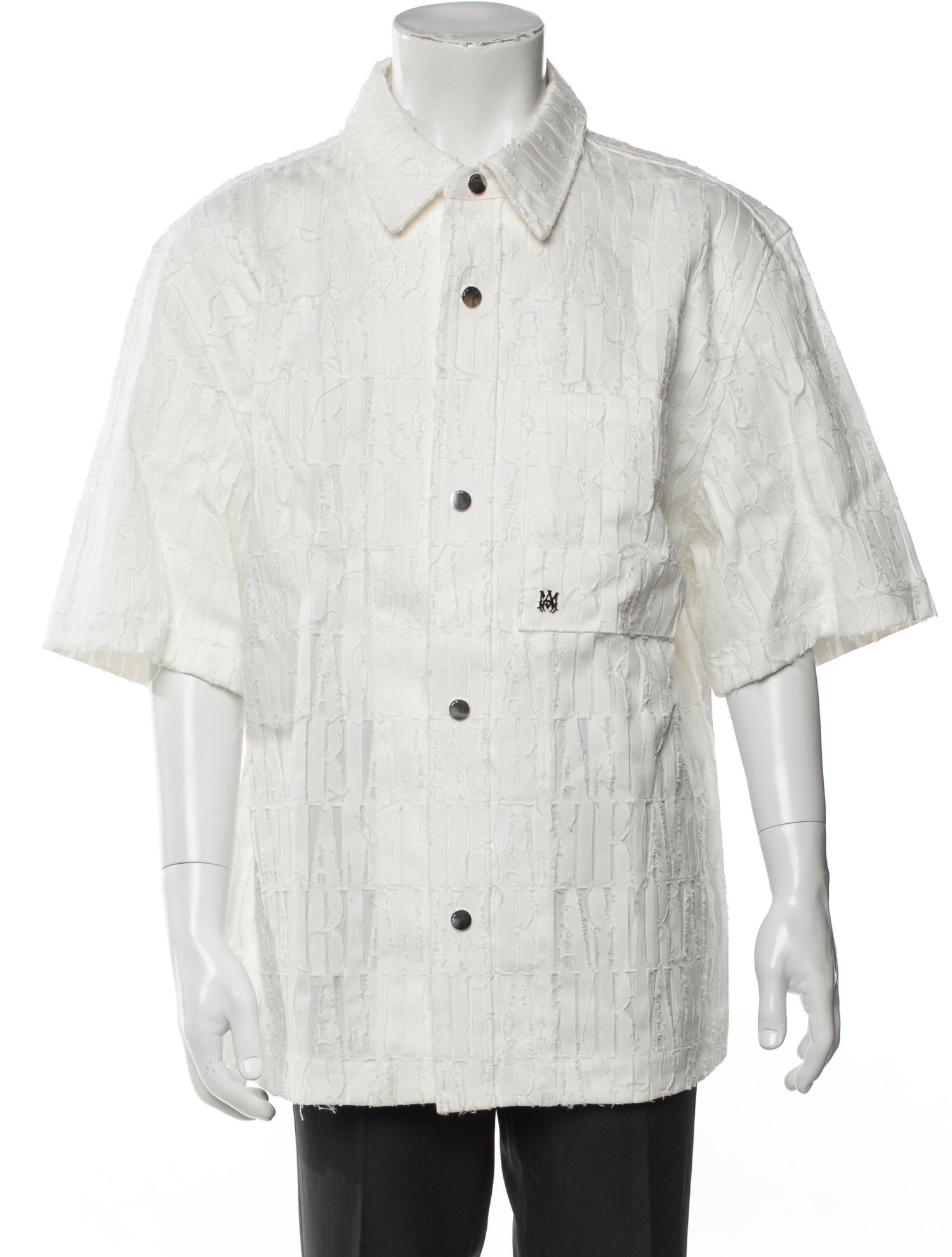 Amiri Patterned Short Sleeve Shirt