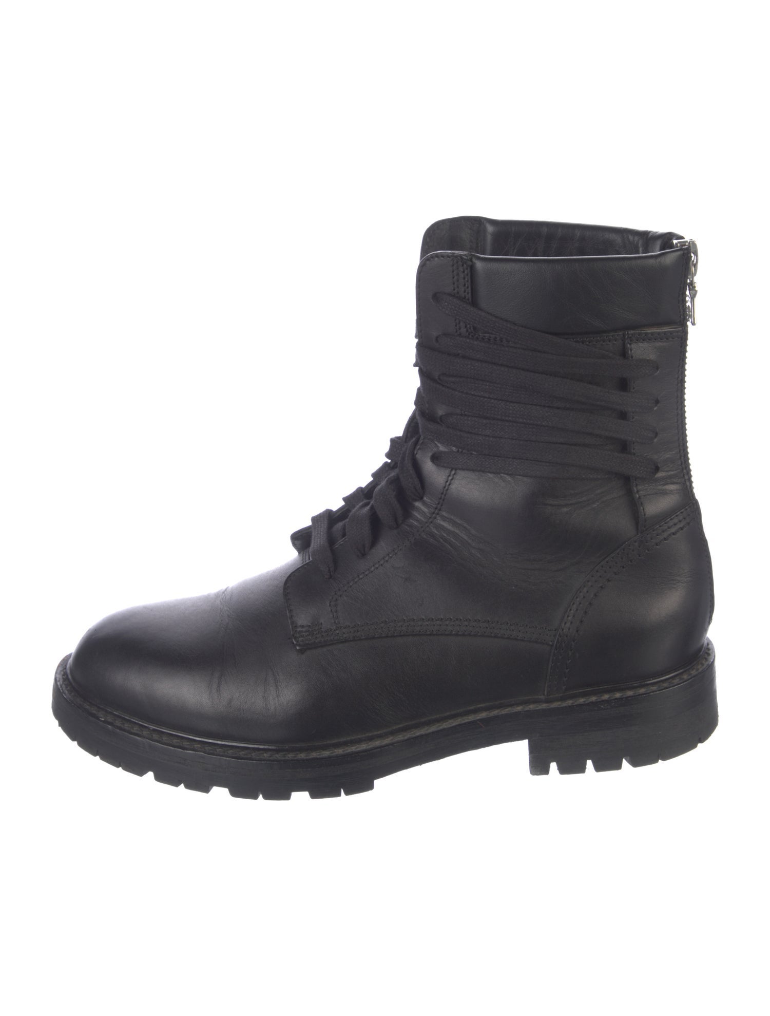 Amiri Leather Lace-Up Boots