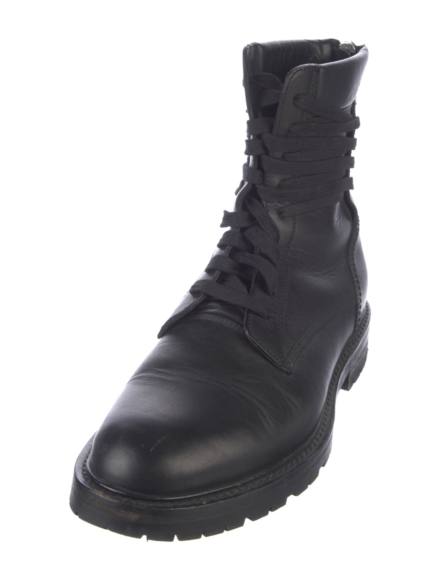 Amiri Leather Lace-Up Boots