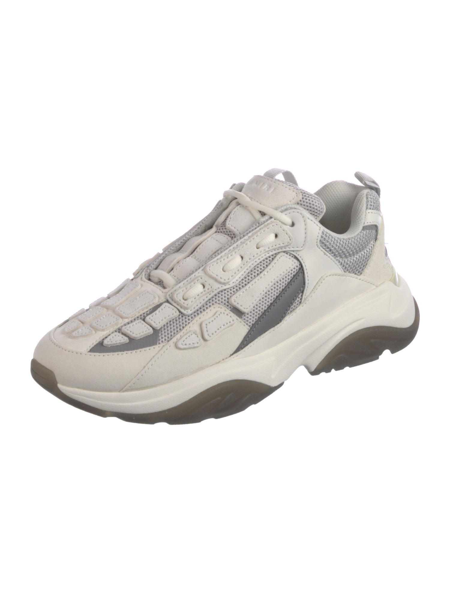 Amiri Suede Colorblock Pattern Sneakers
