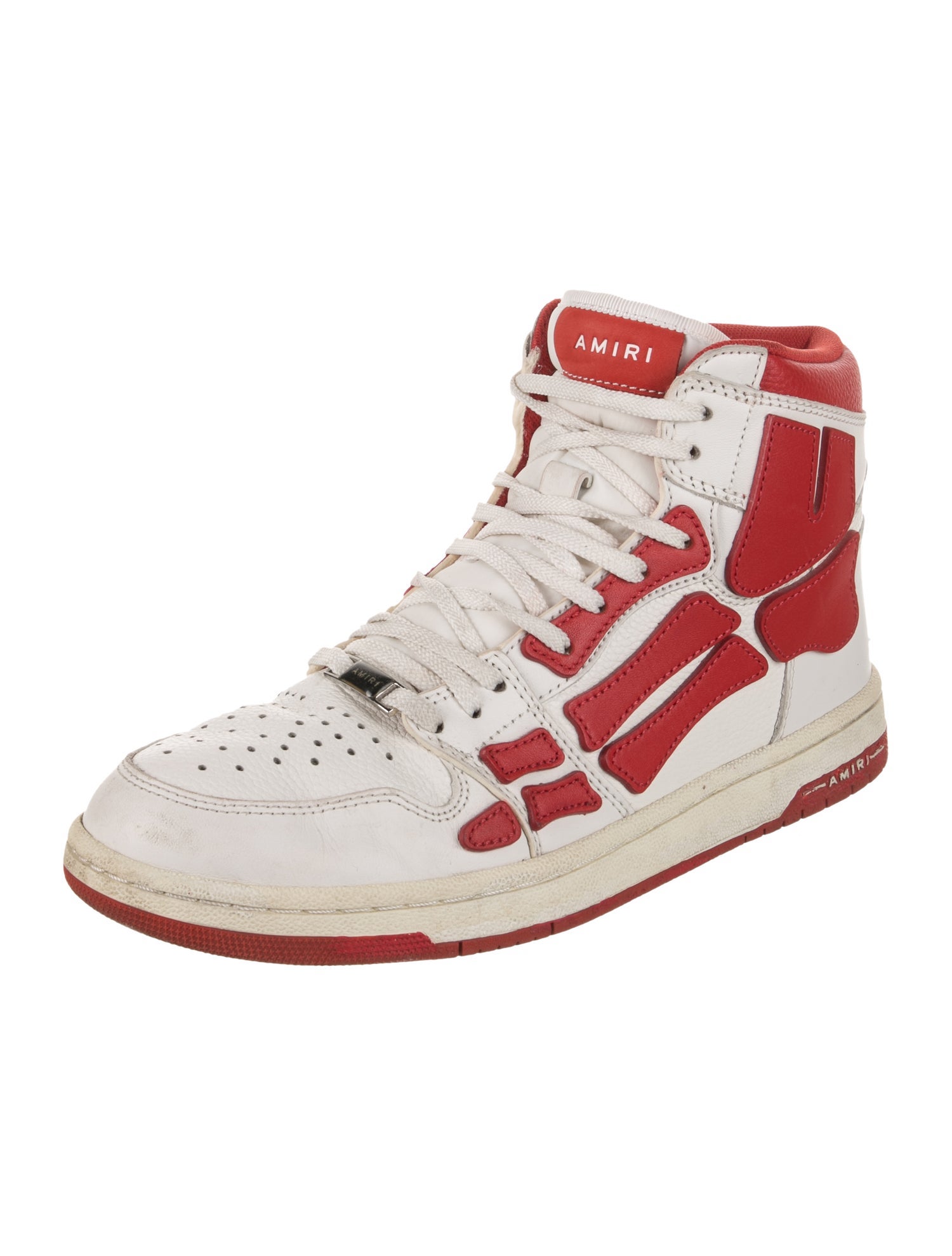 Amiri Leather Printed Sneakers