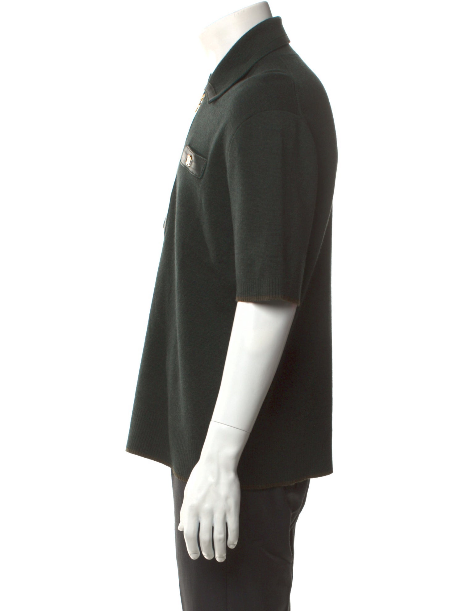 Amiri Wool Collar Polo Sweater