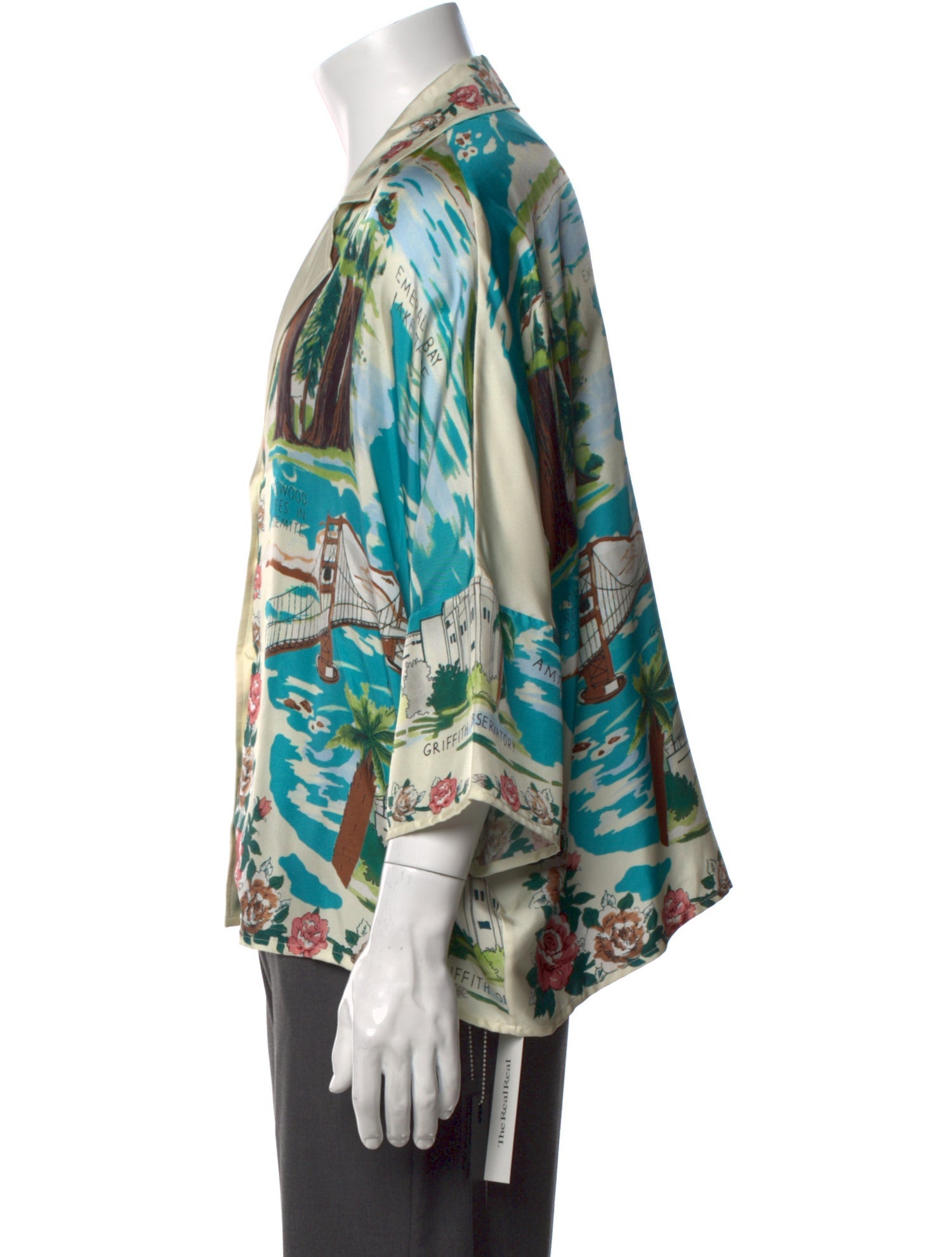 Amiri Silk Graphic Print Shirt
