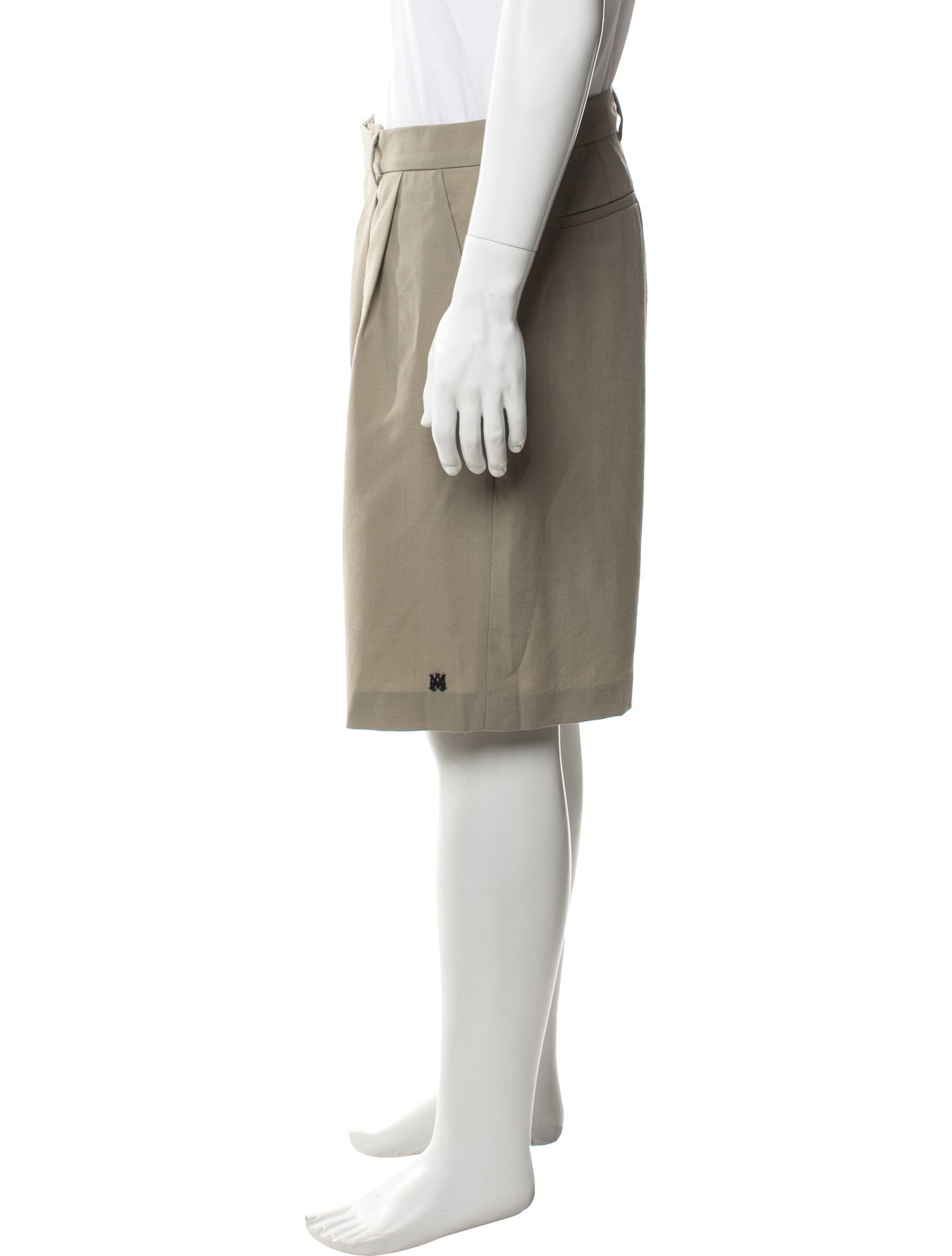 Amiri Wool Flat Front Shorts