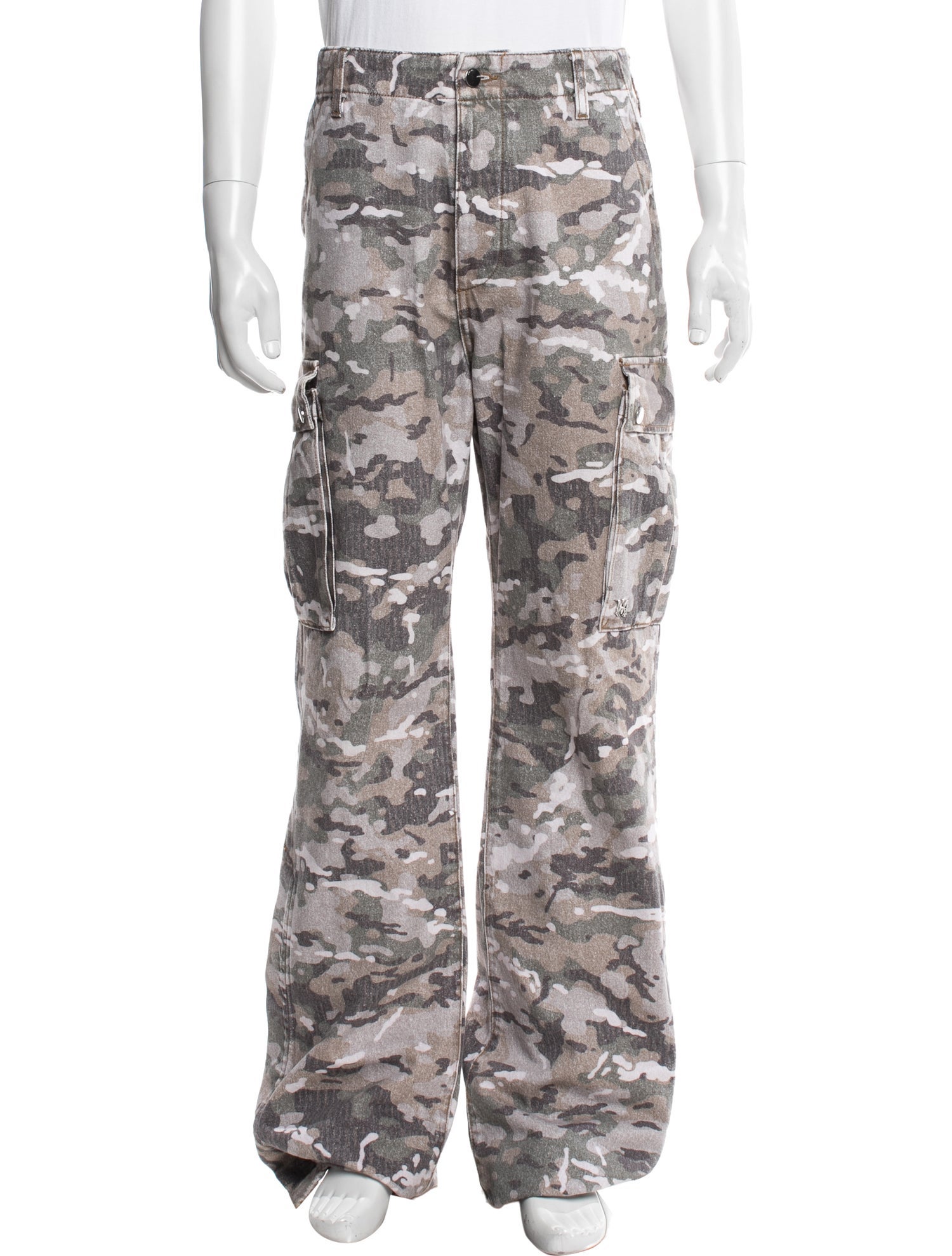 Amiri Camouflage Print Cargo Pants