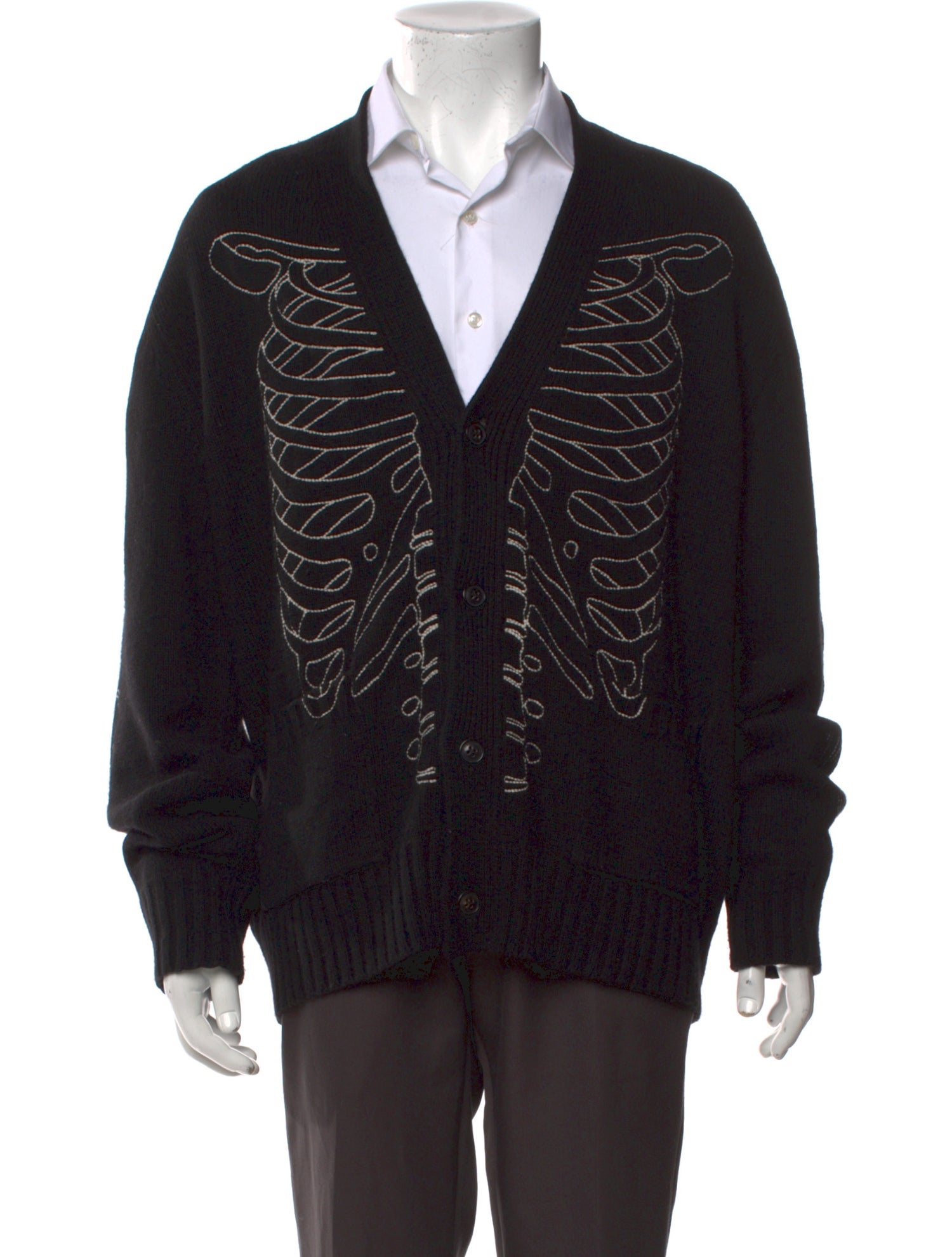 Amiri Graphic Print V-Neck Cardigan