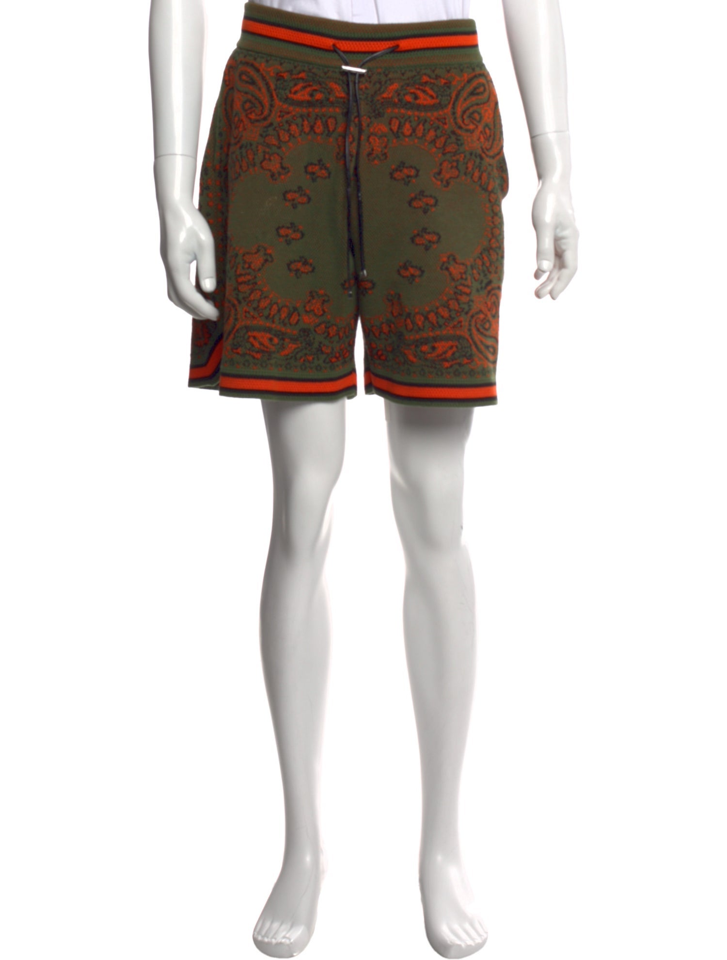 Amiri Paisley Print Jogger Shorts