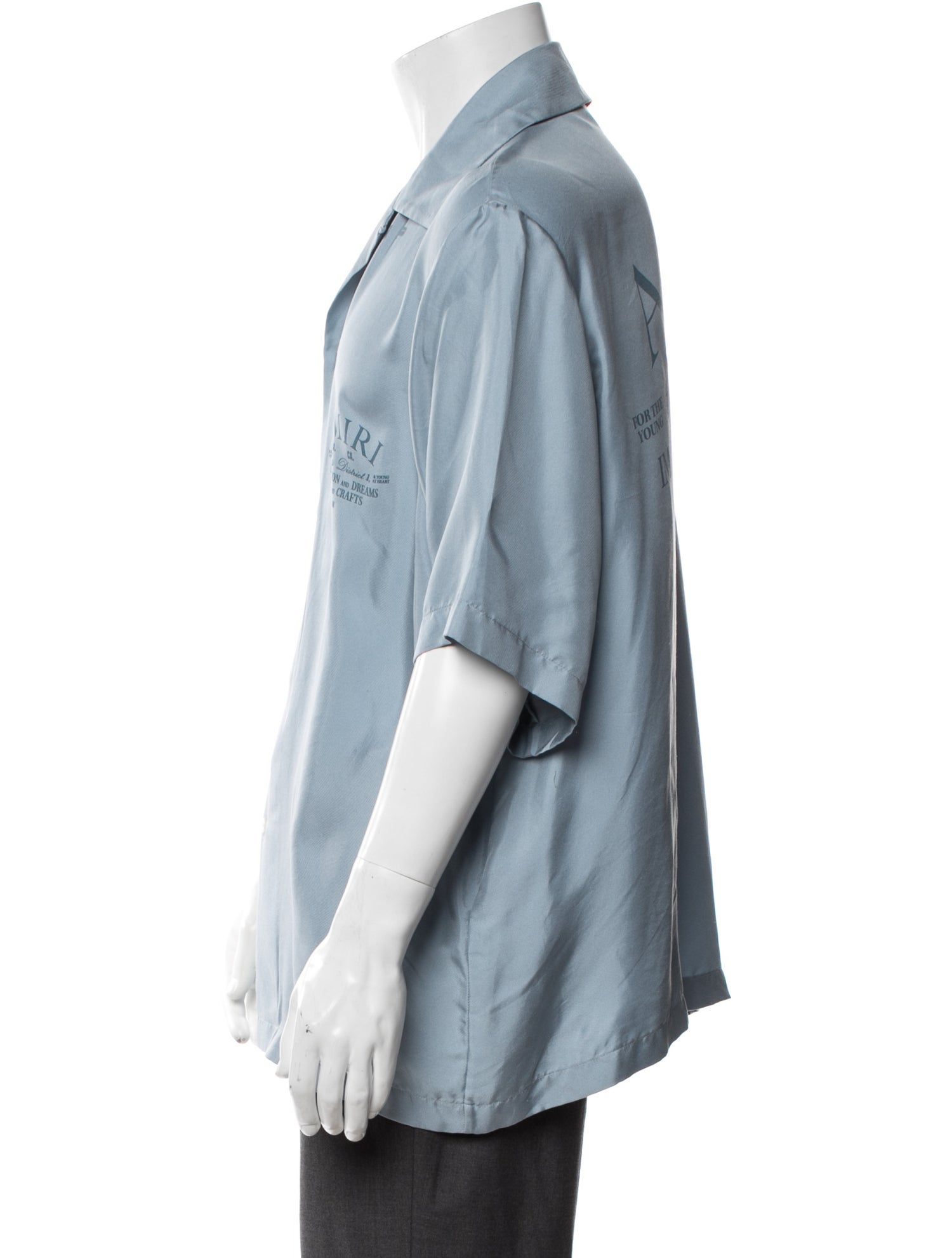 Amiri Silk Graphic Print Shirt
