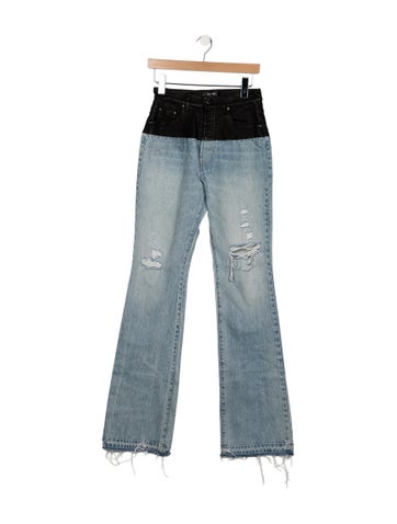 Pre-owned Amiri High-rise Flared Jeans In Blue