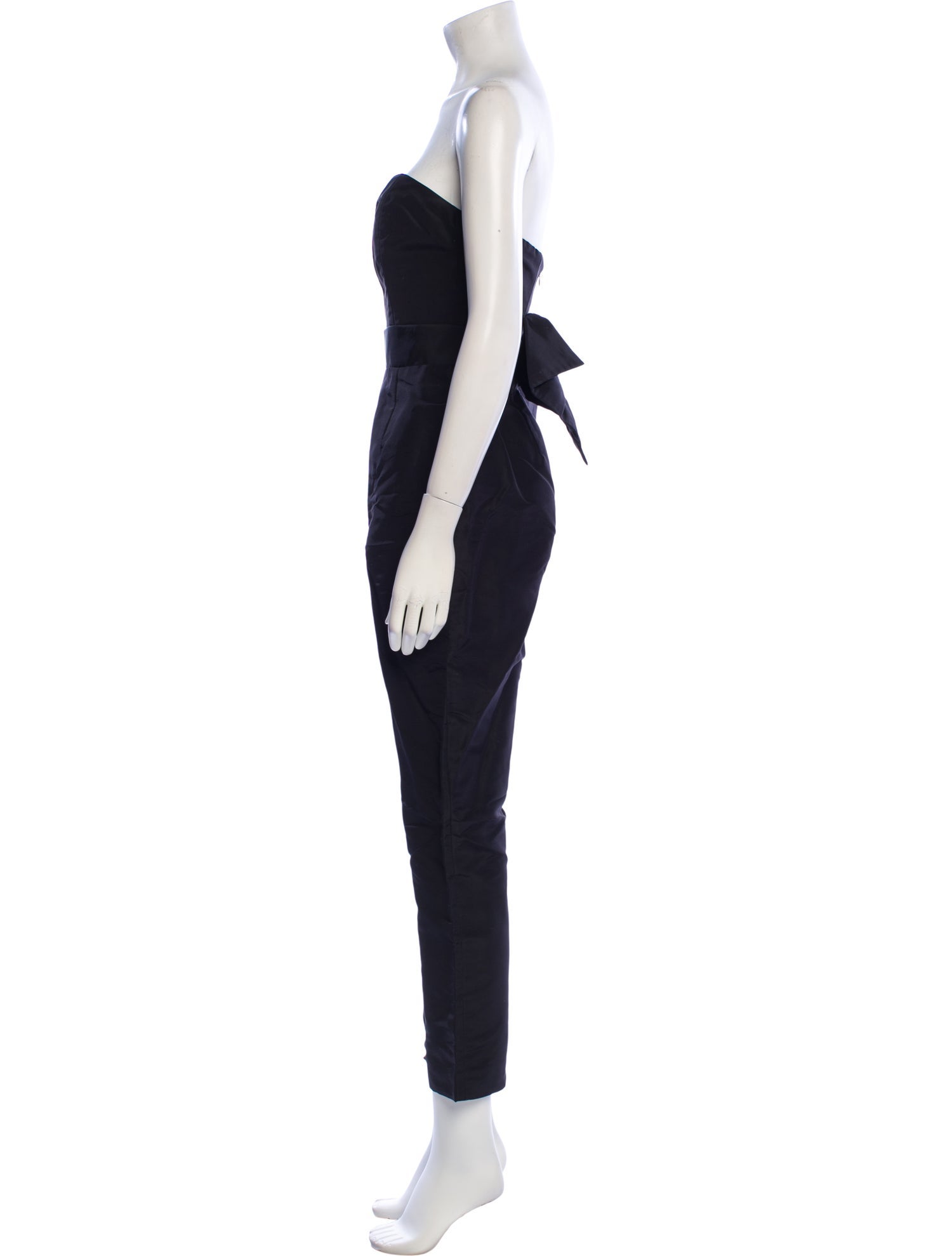 Alexia Maria Silk Strapless Jumpsuit
