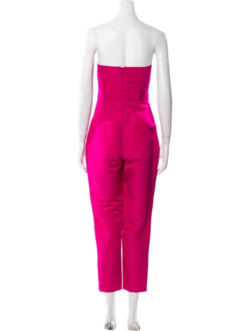 Alexia Maria Silk Strapless Jumpsuit