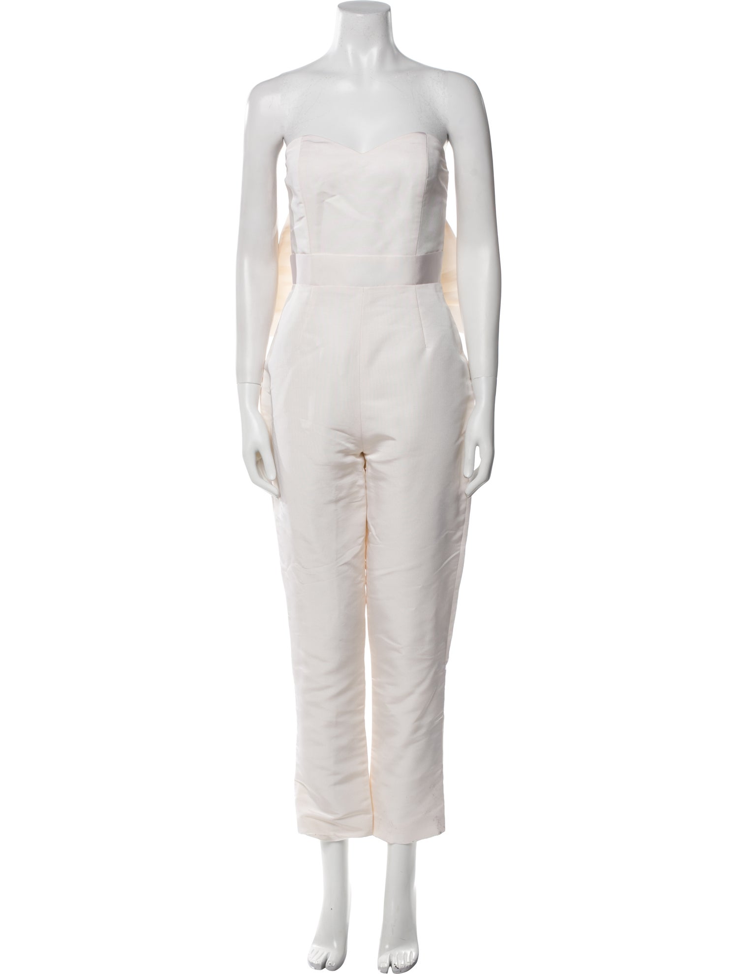 Alexia Maria Silk Strapless Jumpsuit