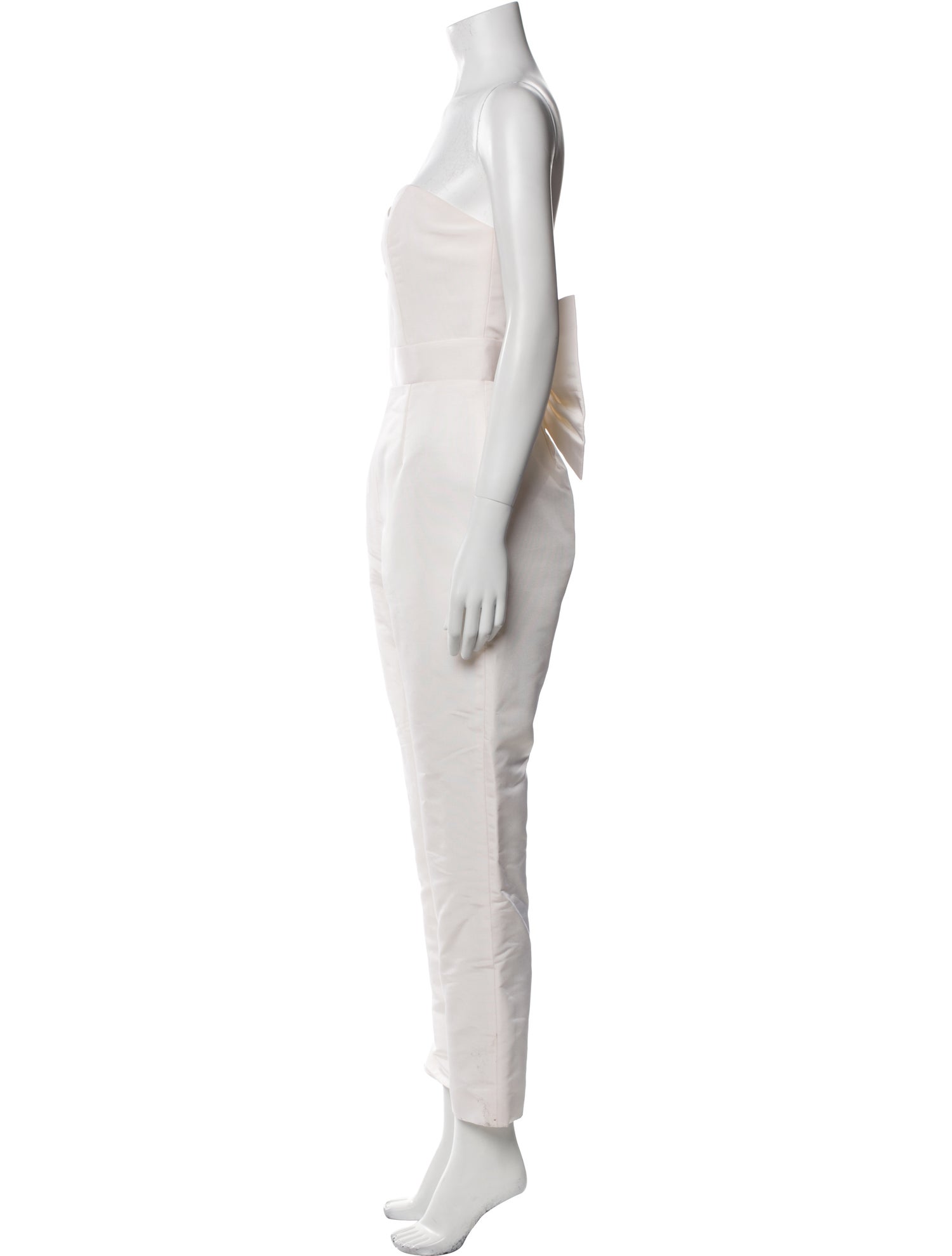 Alexia Maria Silk Strapless Jumpsuit