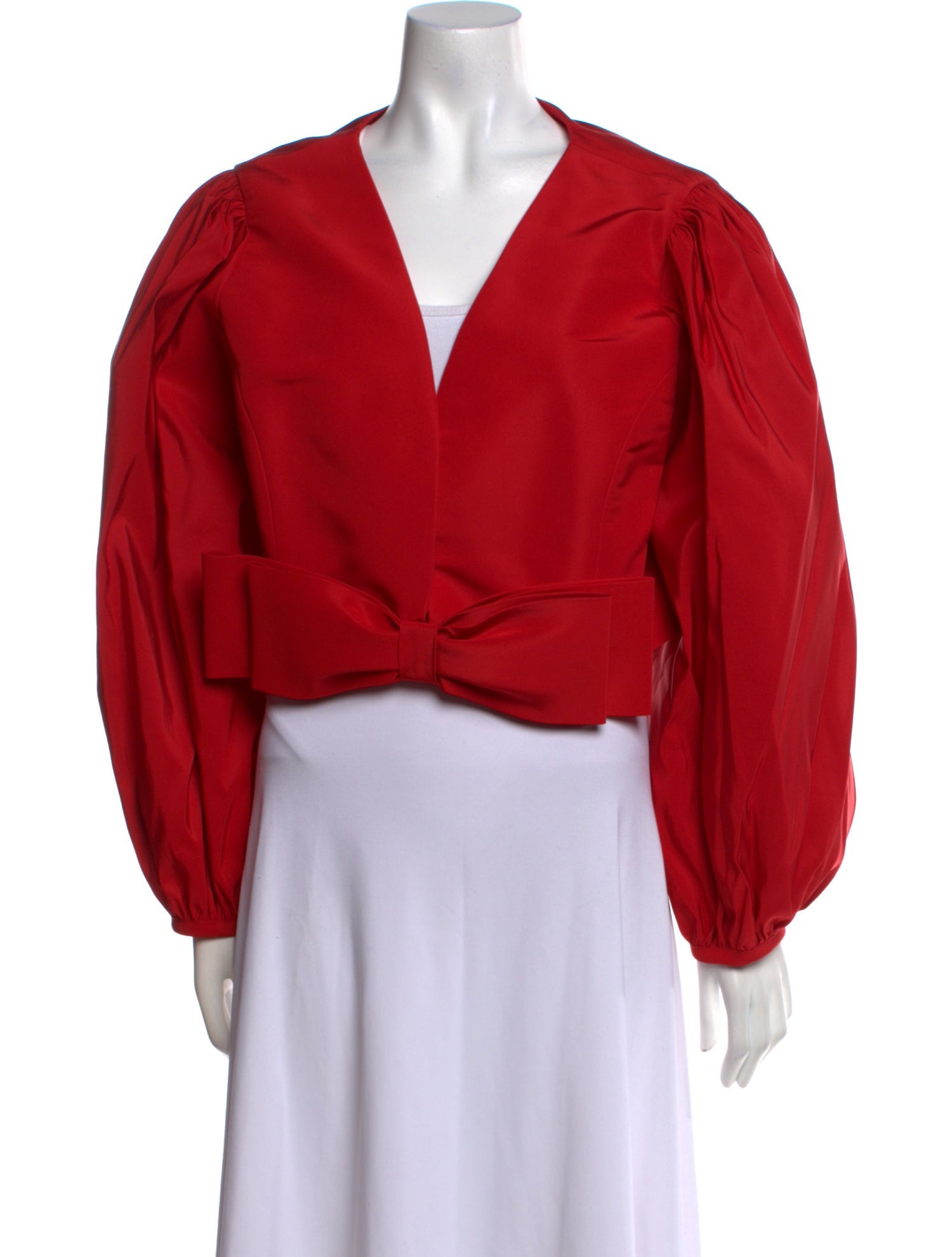 Alexia Maria V-Neck Long Sleeve Crop Top