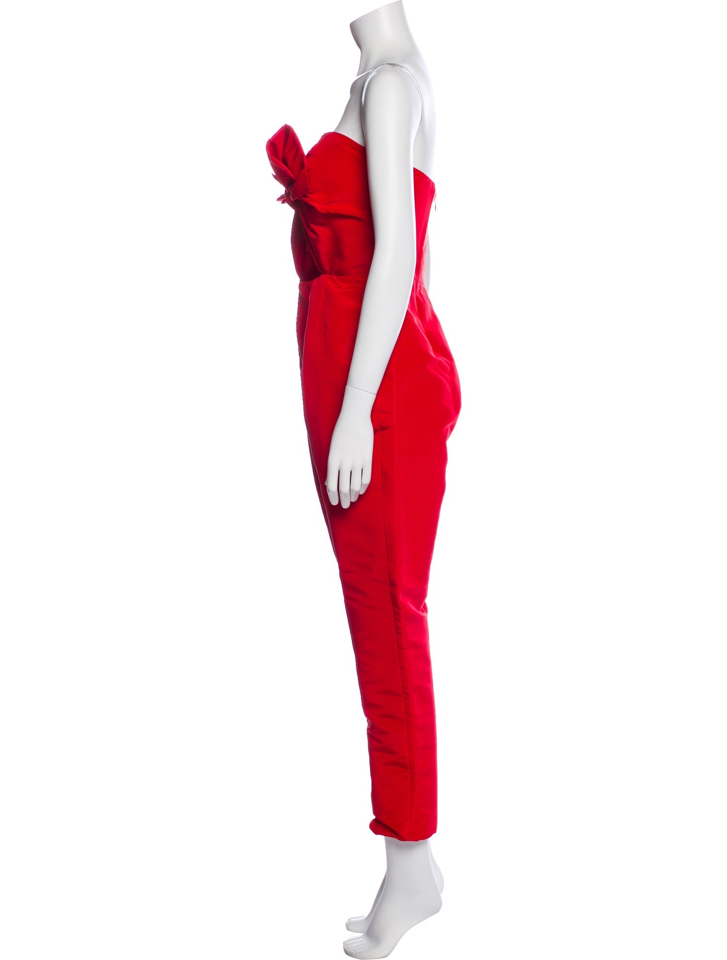 Alexia Maria Silk Strapless Jumpsuit w/ Tags