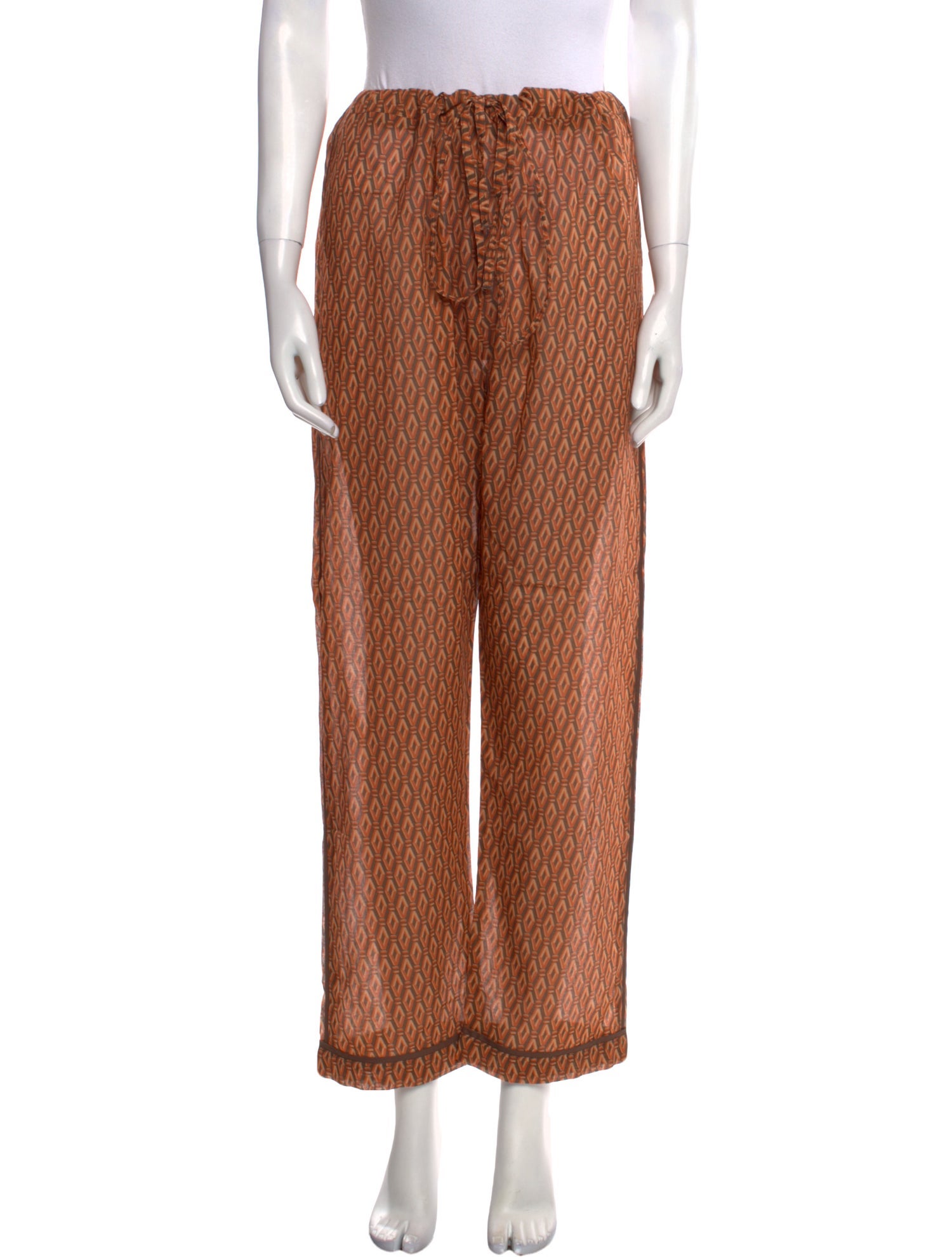 Aman Printed Straight Leg Pants