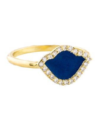 Amrapali 18K Diamond & Enamel Lotus Ring