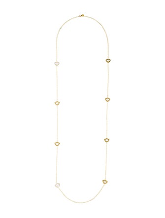 Amrapali 18K Diamond & Topaz Station Necklace