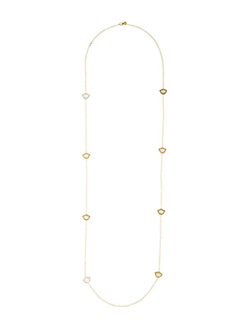 Amrapali 18K Diamond & Topaz Station Necklace