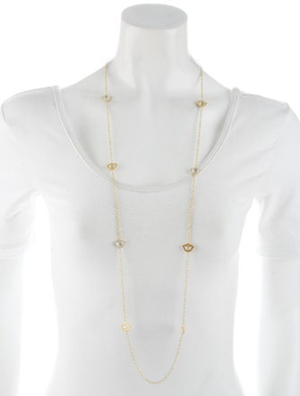 Amrapali 18K Diamond & Topaz Station Necklace