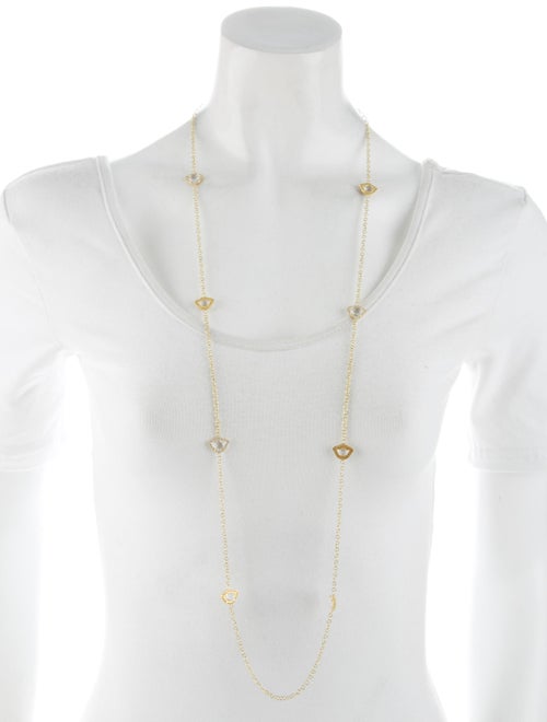 Amrapali 18K Diamond & Topaz Station Necklace