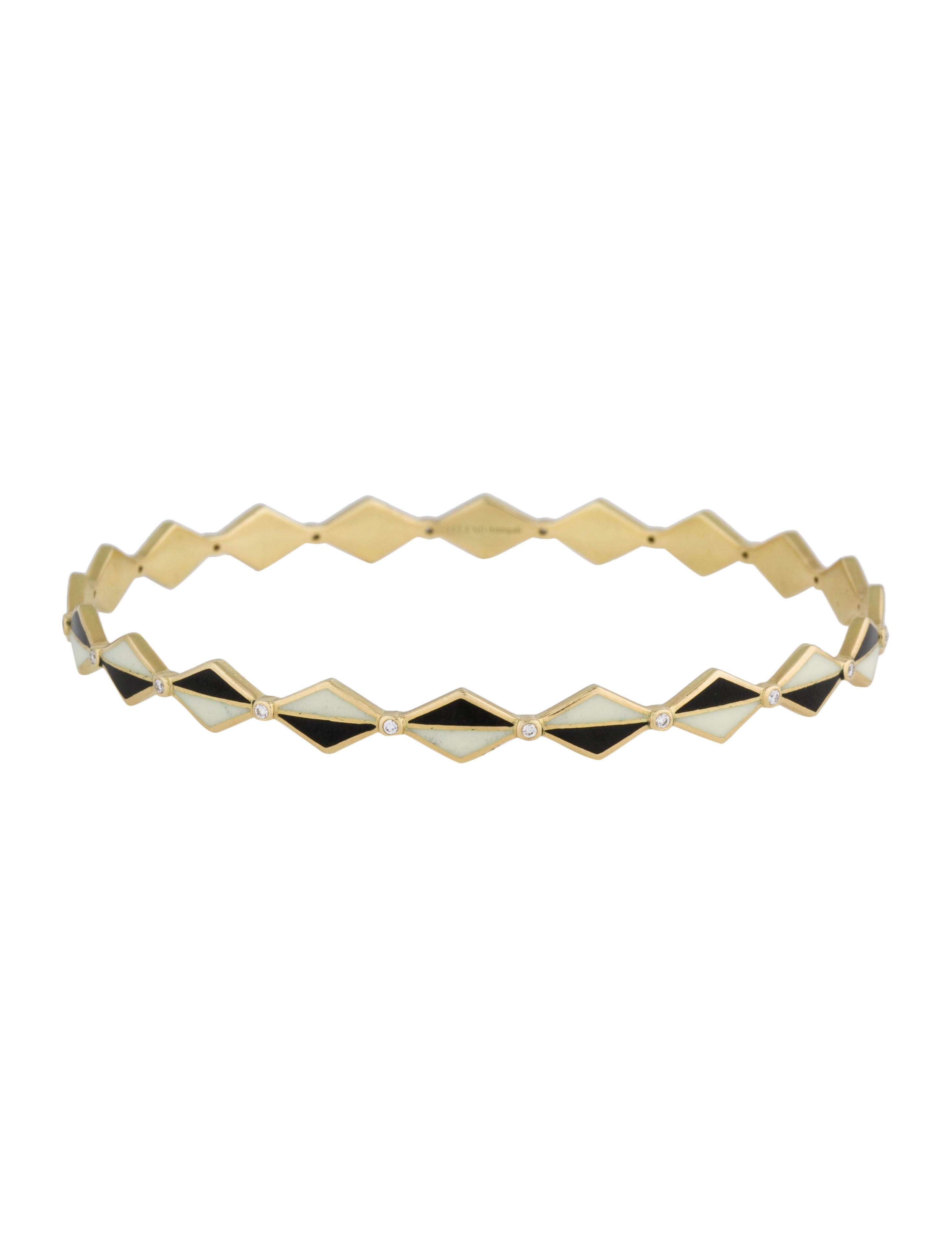 Amrapali 18K Diamond Enamel Mosaic Bangle