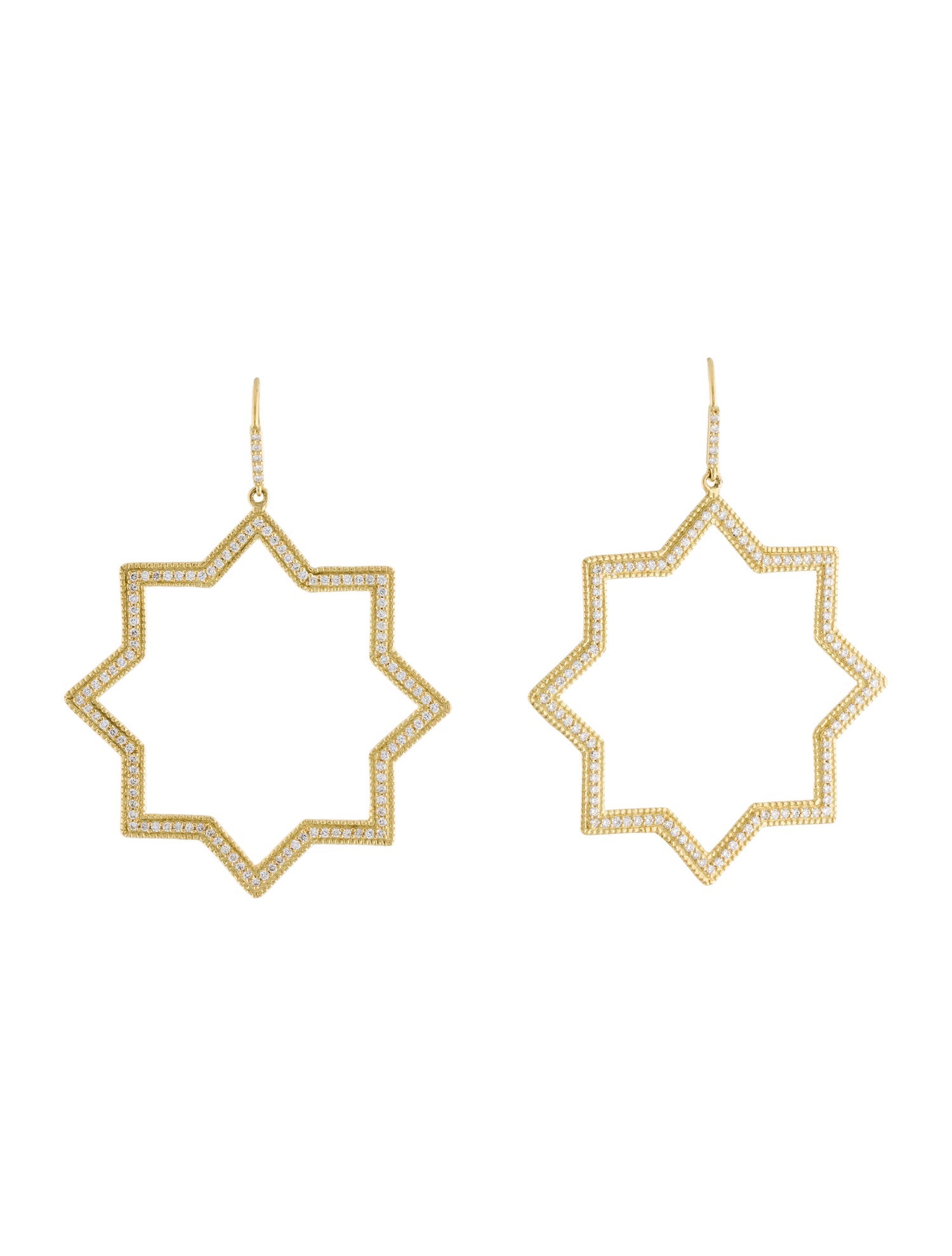 Amrapali 18K Diamond Star Drop Earrings