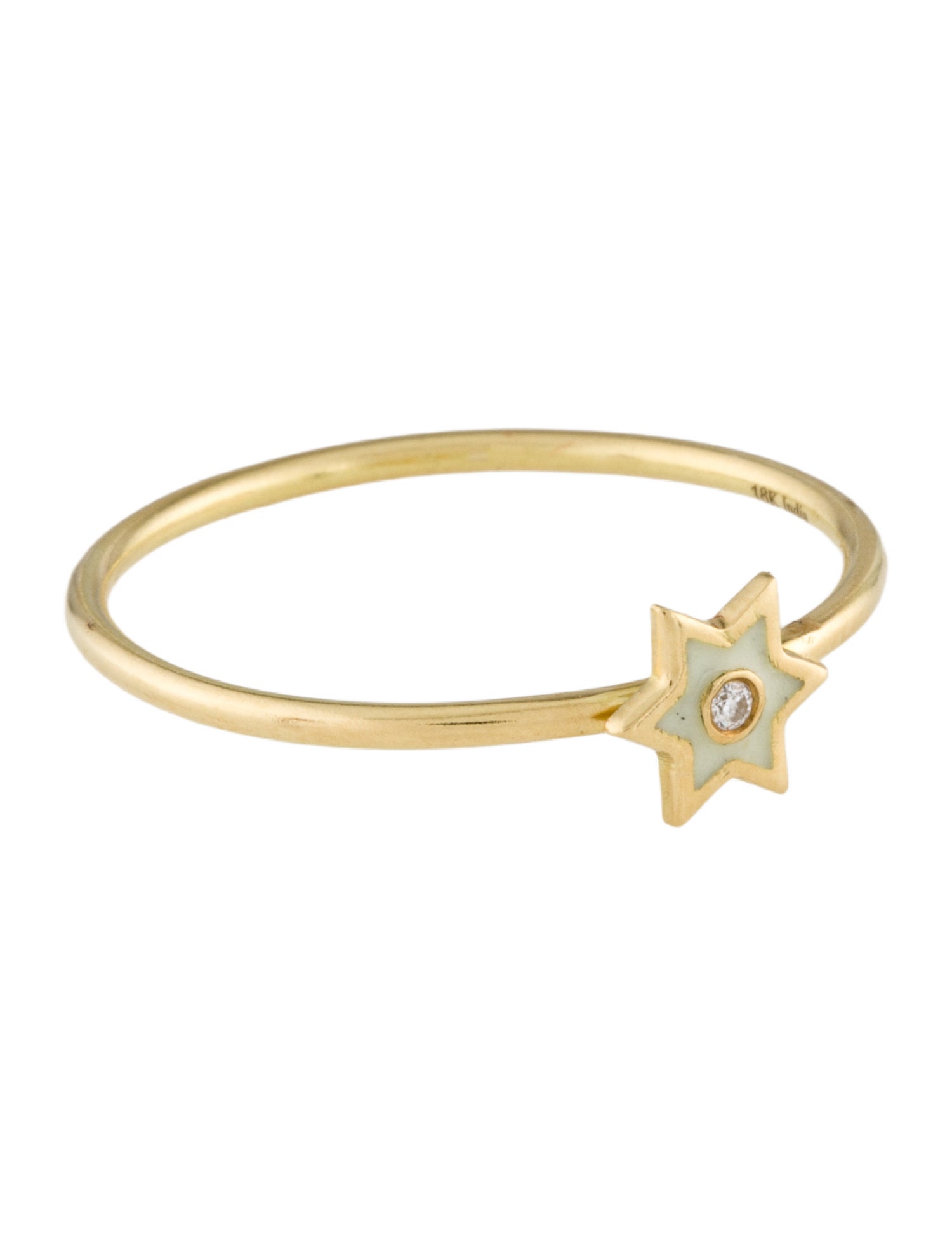 Amrapali 18K Diamond & Enamel Diwali Star Cocktail Ring