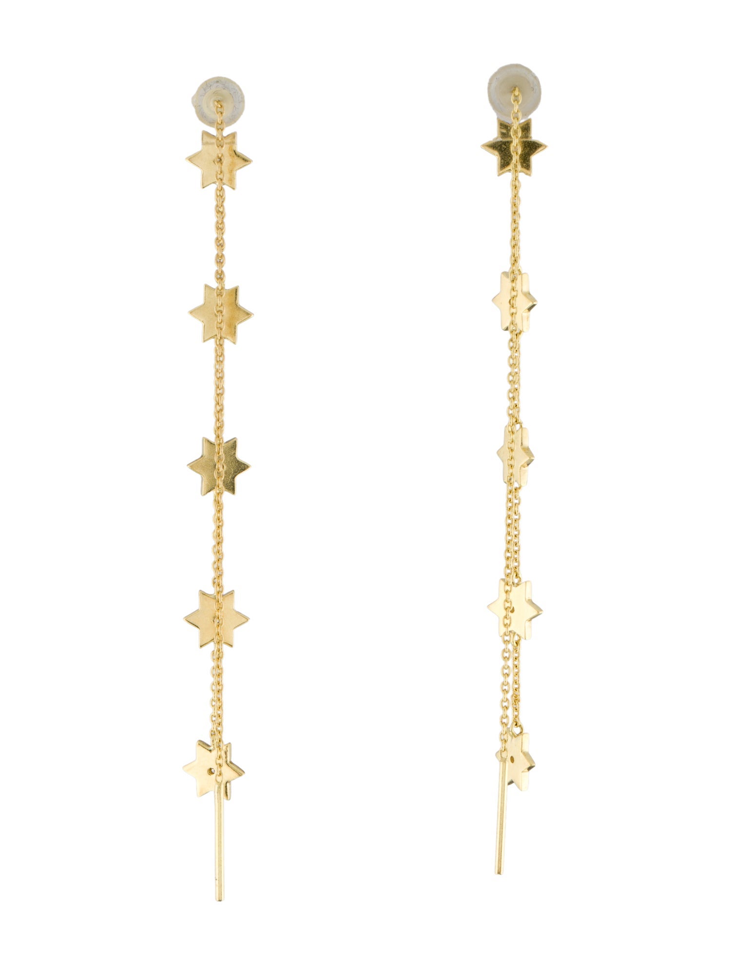 Amrapali 18K Diamond & Enamel Star Drop Earrings