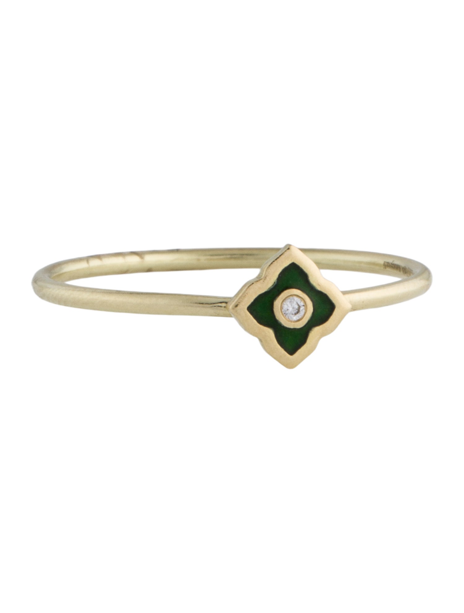 Amrapali 18K Diamond & Enamel Cocktail Ring