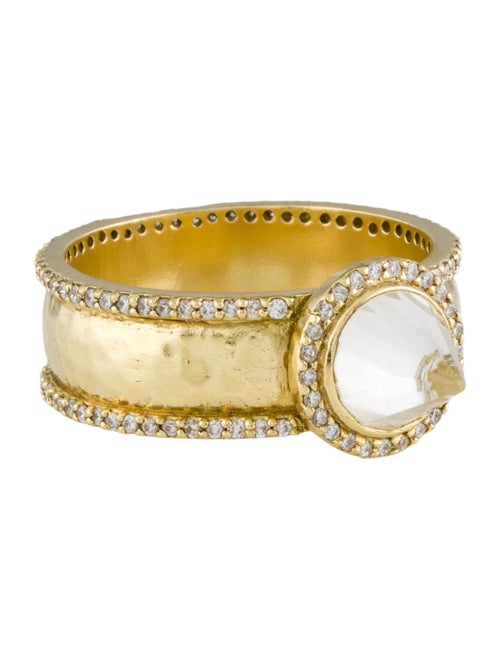 Amrapali 18K Topaz & Diamond Cocktail Ring