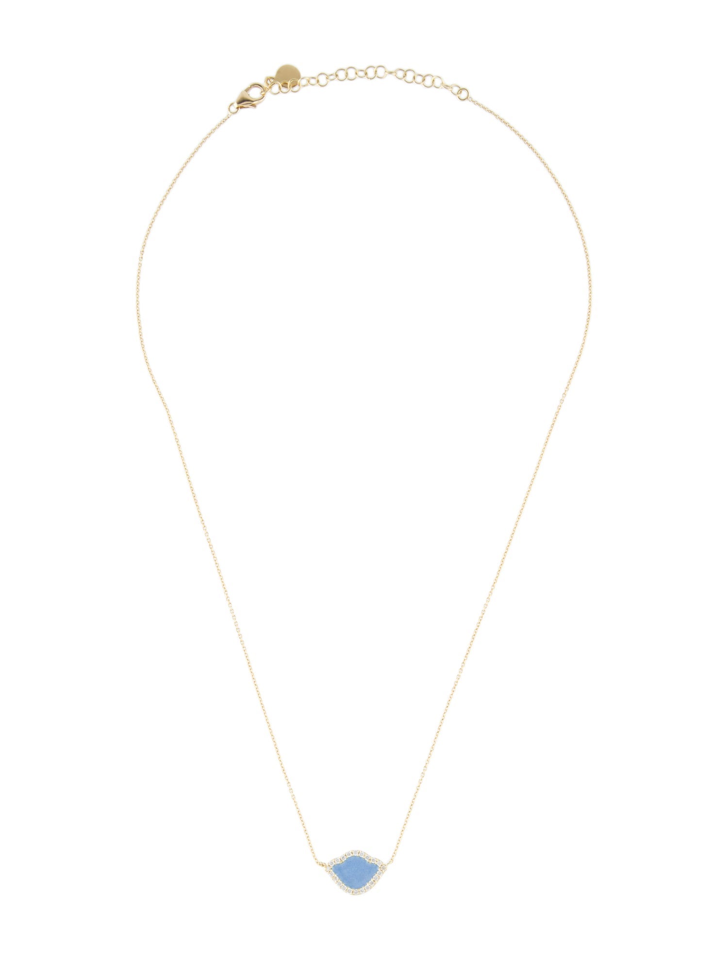 Amrapali 18K Diamond & Enamel Lotus Pendant Necklace