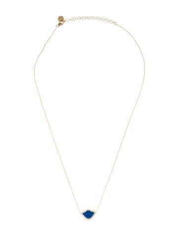 Amrapali Pendant Necklace 18K Diamond & Enamel