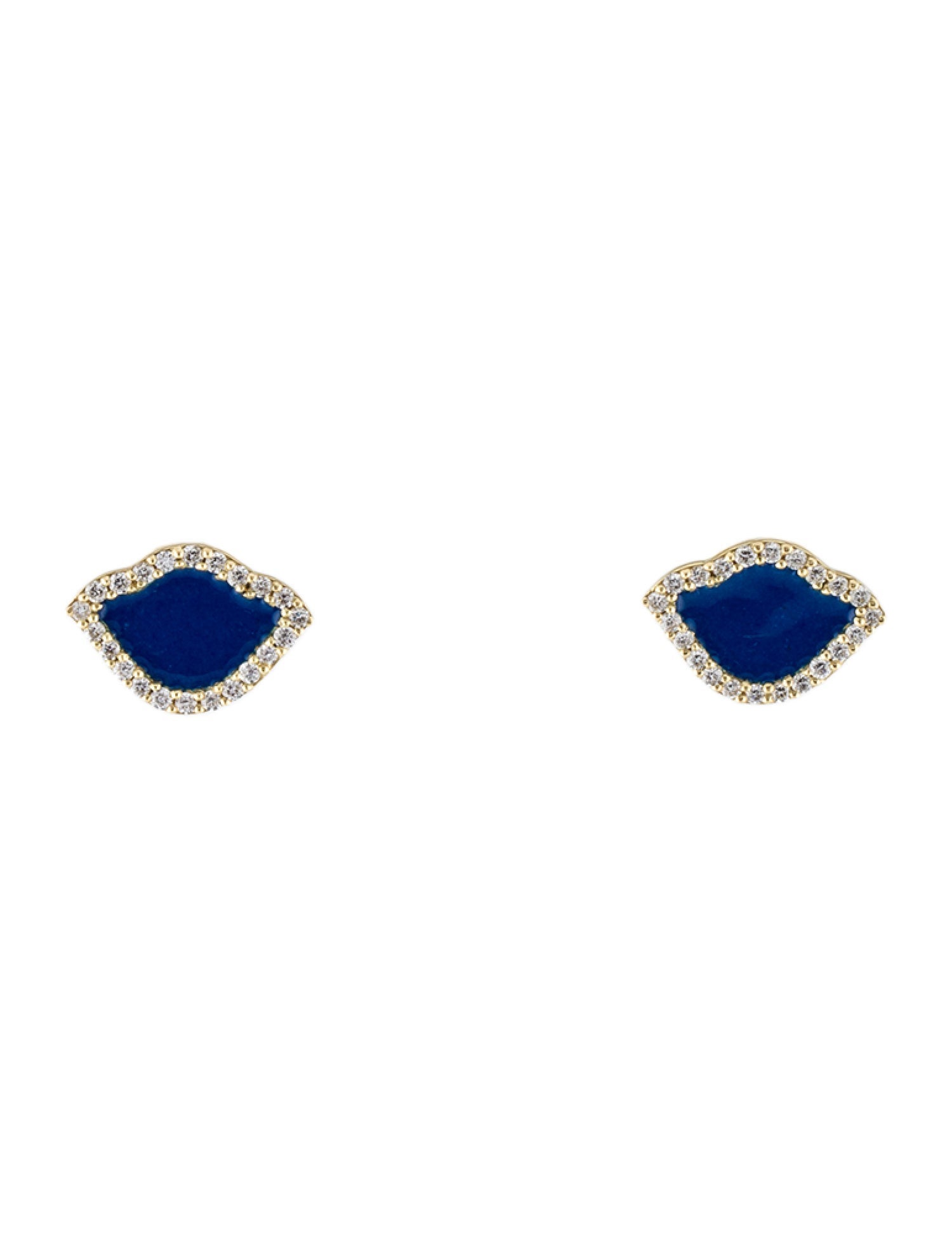 Amrapali 18K Diamond & Enamel Kamalini Lotus Stud Earrings
