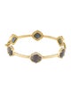 Amrapali 18K Labradorite & Diamond Hinged Bangle
