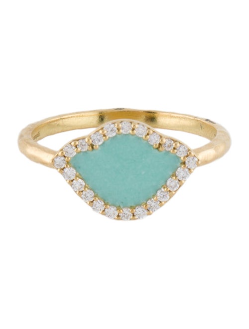 Amrapali 18K Enamel & Diamond Cocktail Ring